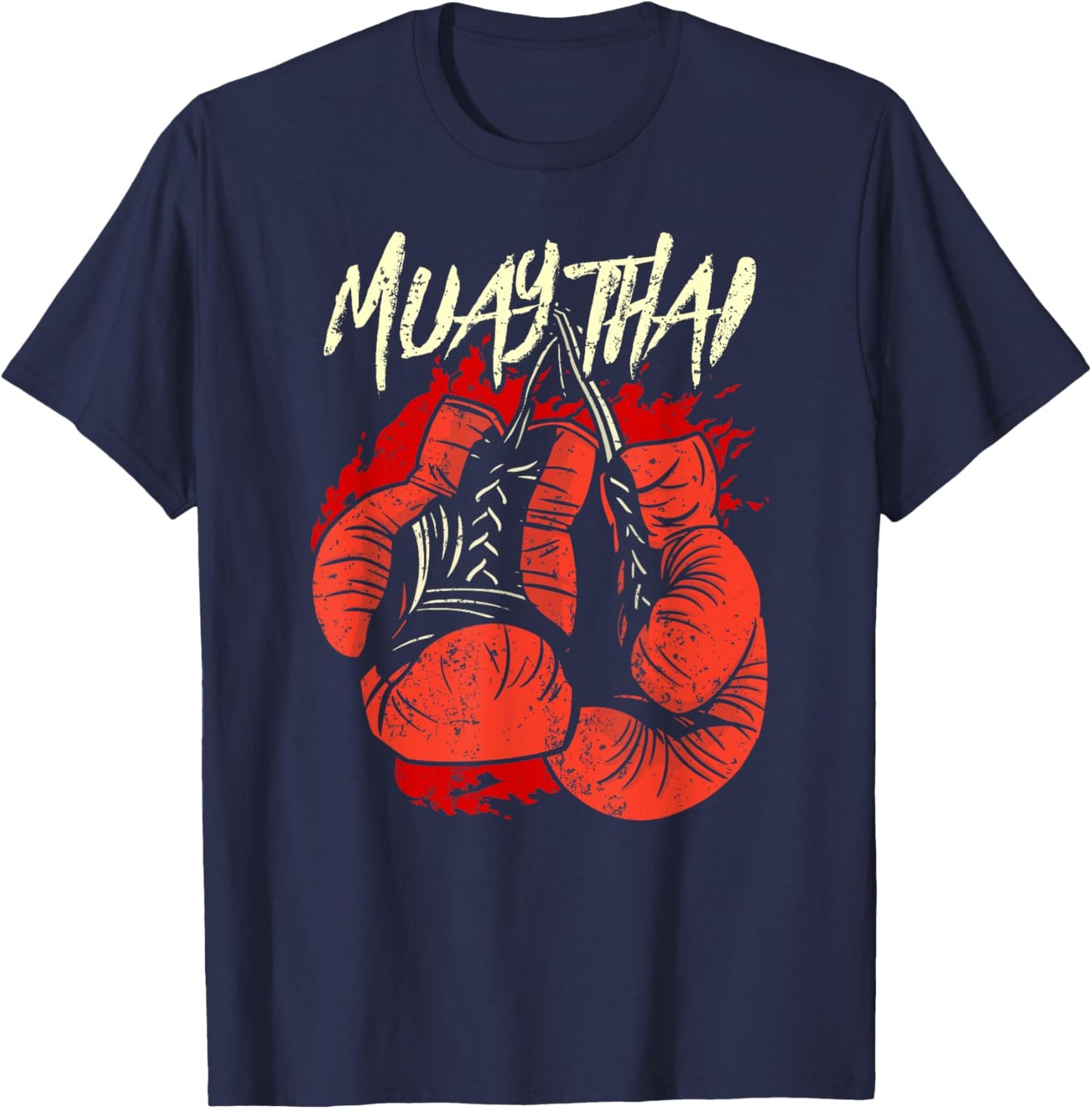 Muay Thai Hobby Boxing Martial Arts Fighter T-Shirt - T-Shirt | Navy