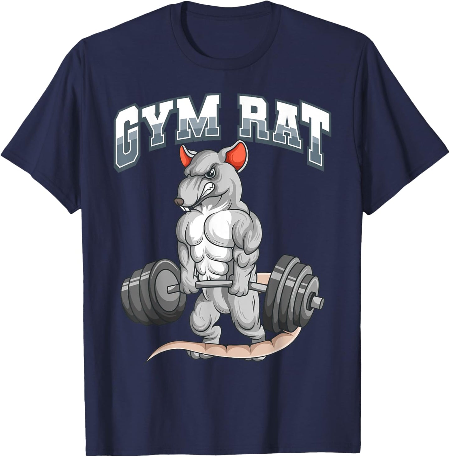 Gym Rat Fitness Bodybuilding T-Shirt - T-Shirt | Navy