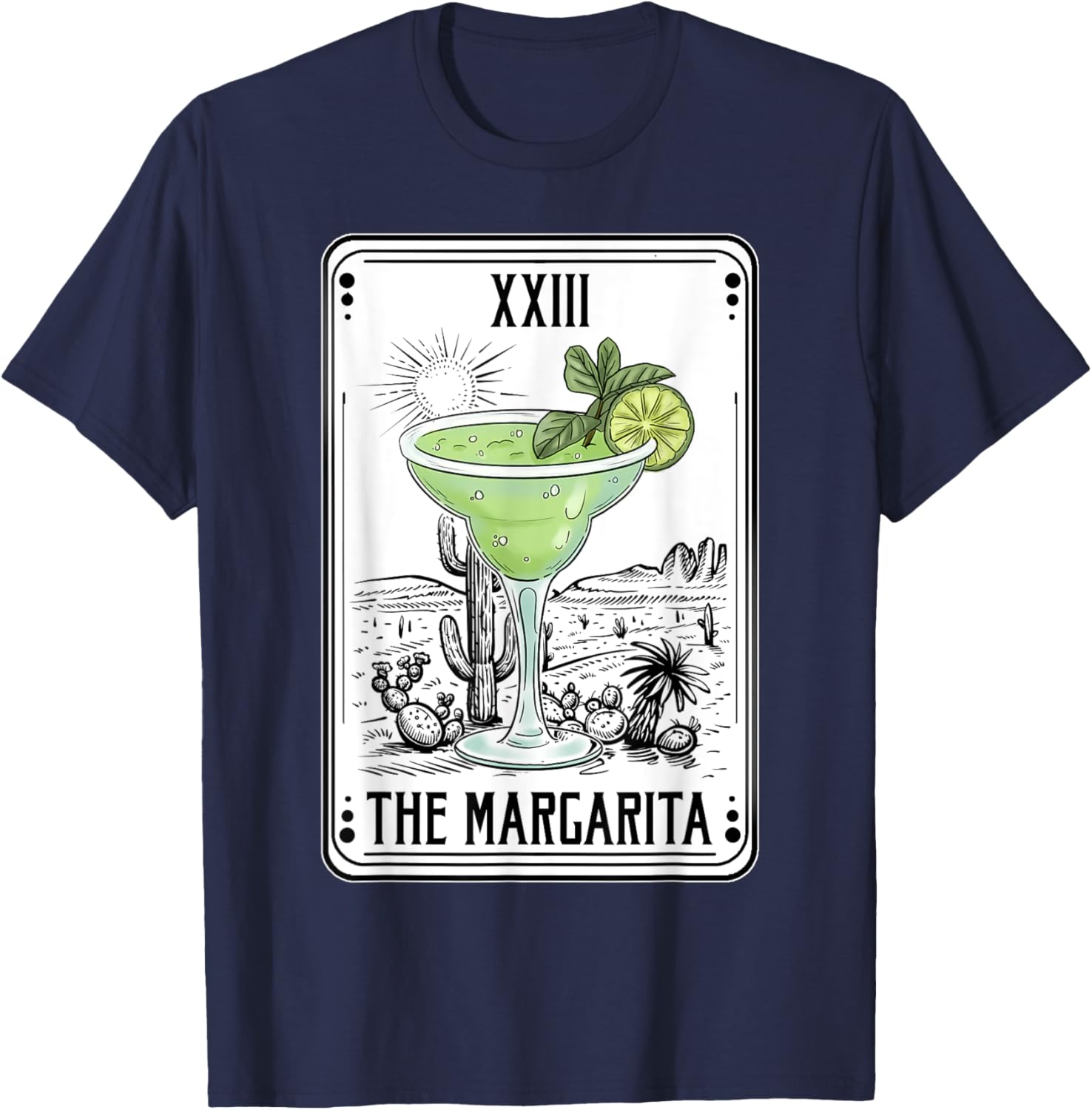 Drinking Tarot Card Margarita Tarot Meaning Bridesmaid T-Shirt - T-Shirt | Navy