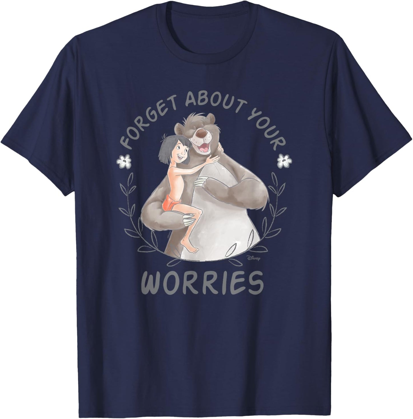 The Jungle Book - Forget About Your Worries Jungle Book T-Shirt - T-Shirt | Navy