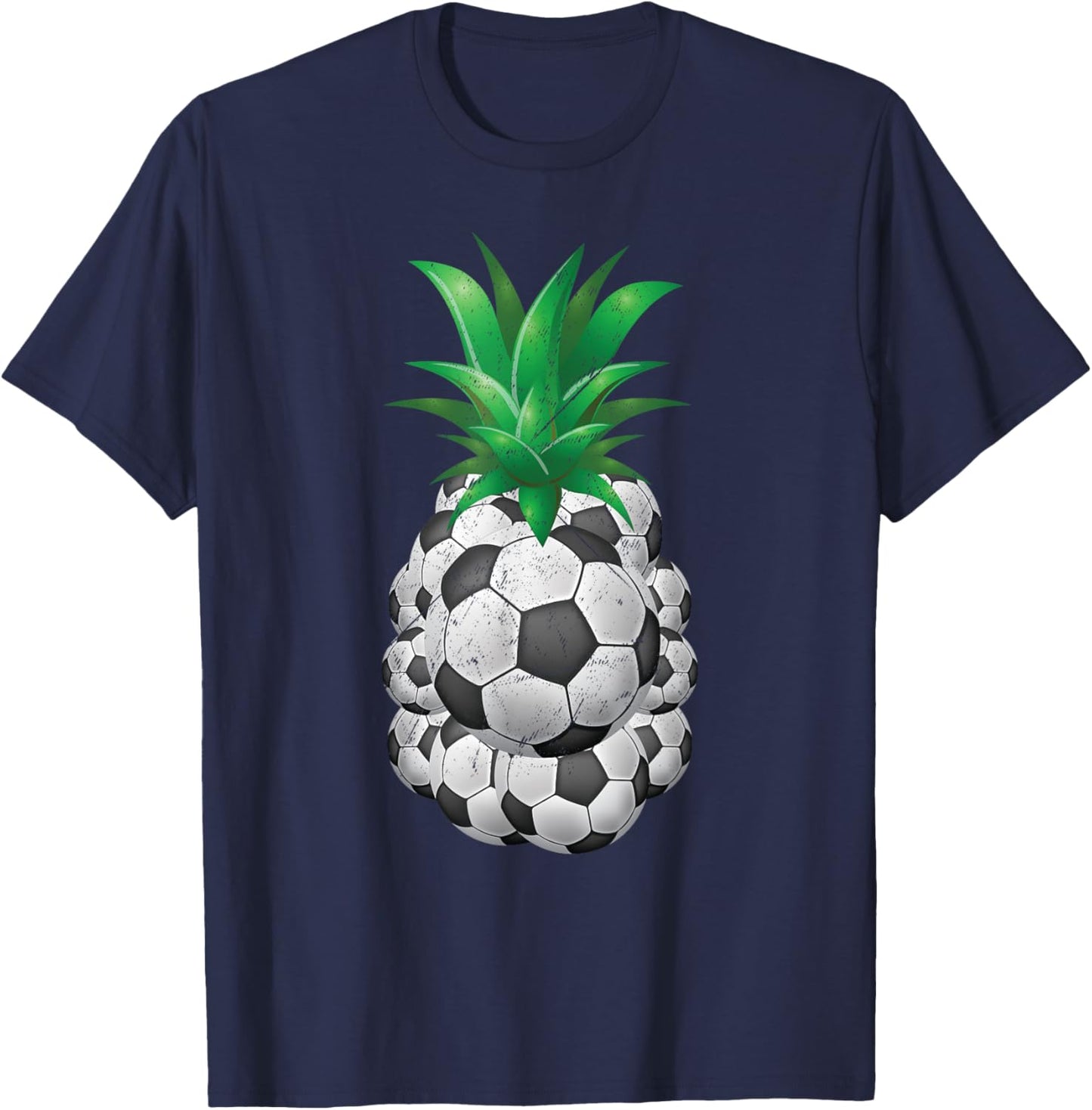 Funny Sarcastic Hawaiian Aloha Beach Pineapple Soccer Women Kids T-Shirt - T-Shirt | Navy