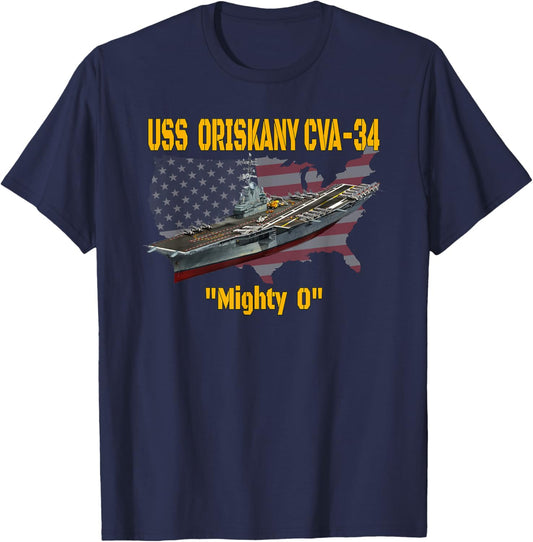 Aircraft Carrier USS Oriskany CVA-34 Veteran Day Father Day T-Shirt - T-Shirt | Navy