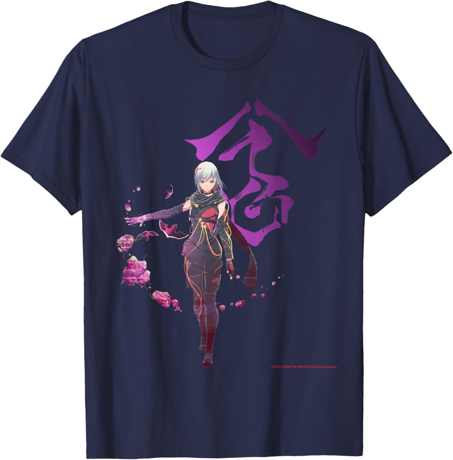 Scarlet Nexus Kasane Randall T-Shirt - T-Shirt | Navy