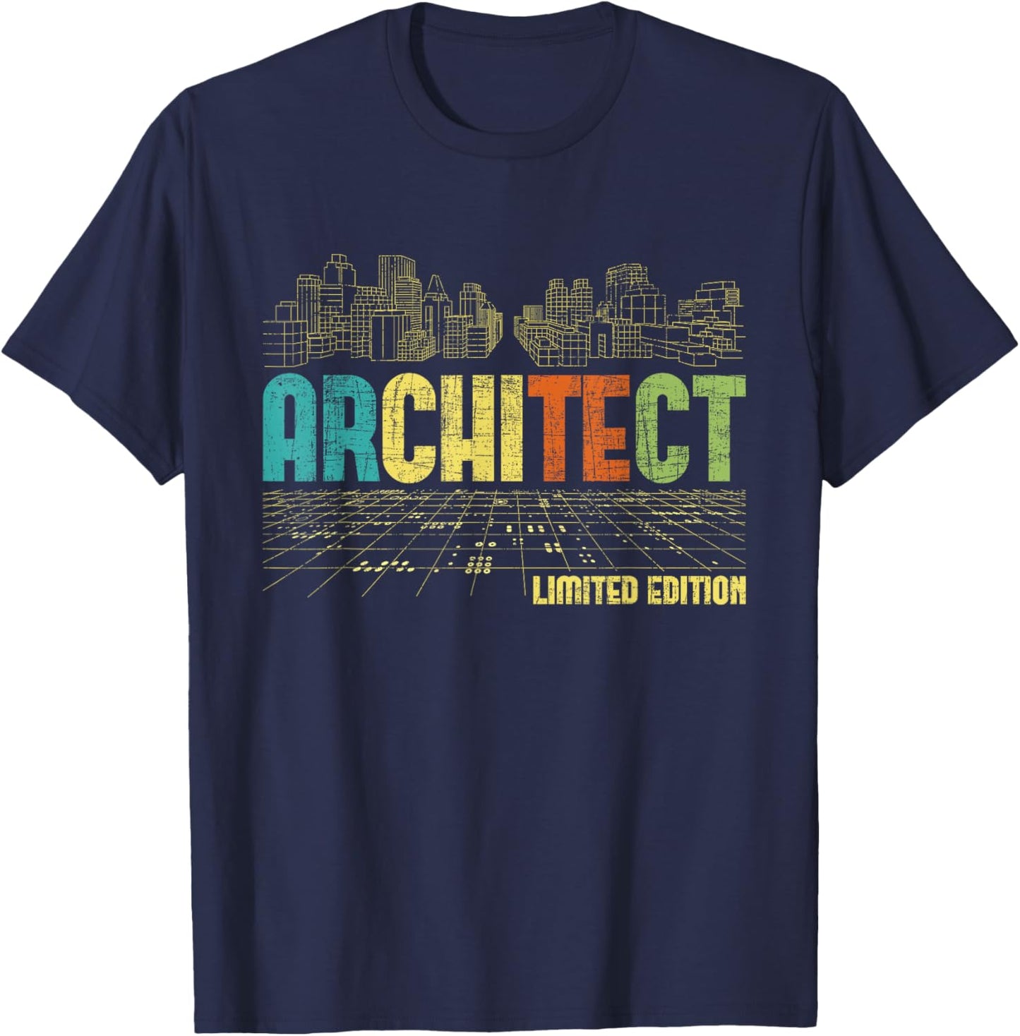 Architect Limited Edition - Planner Architecture Building T-Shirt - T-Shirt | Navy