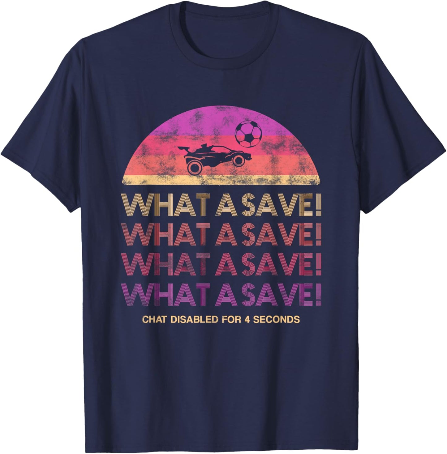What a save chat disabled gaming car rocket T-Shirt - T-Shirt | Navy