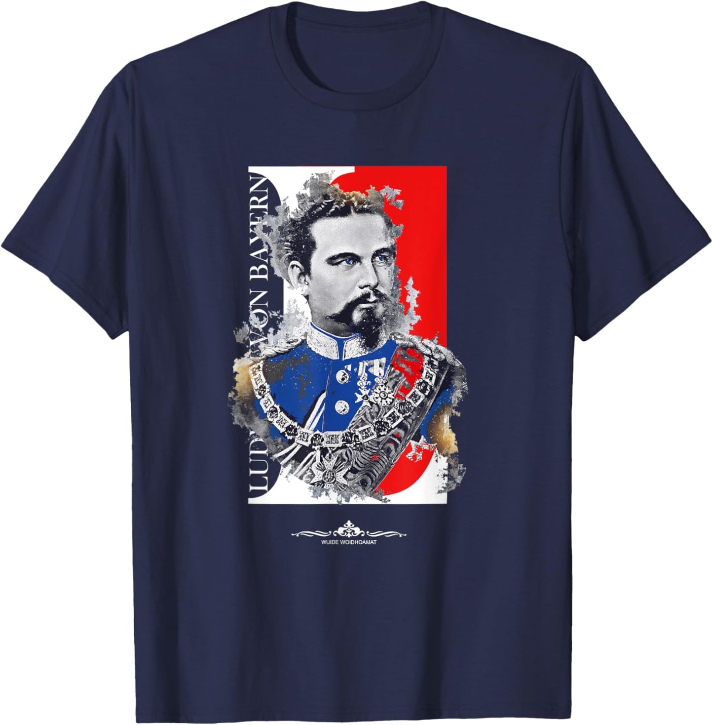 King Ludwig II of Bavaria Special Edition T-Shirt - T-Shirt | Navy