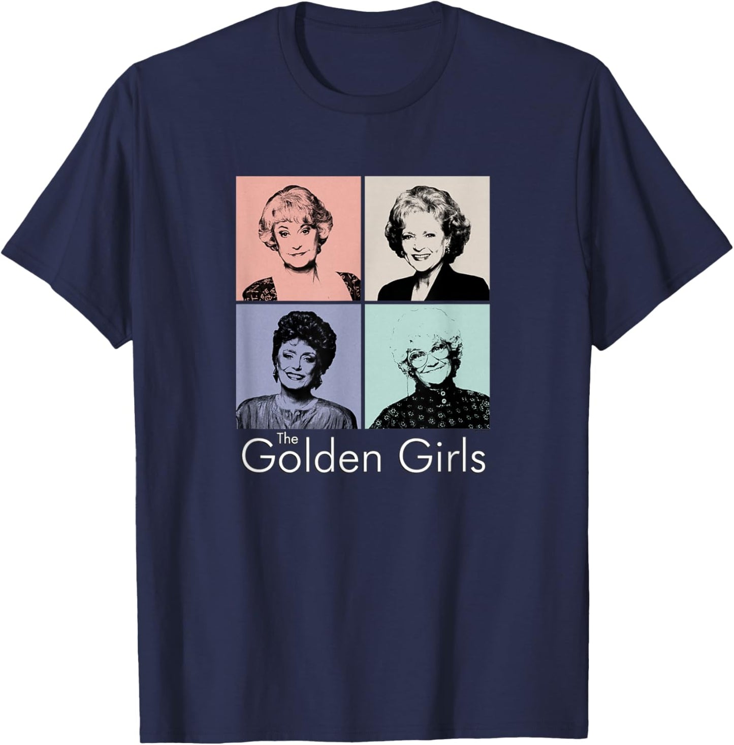 The Golden Girls - Color Block Group T-Shirt - T-Shirt | Navy