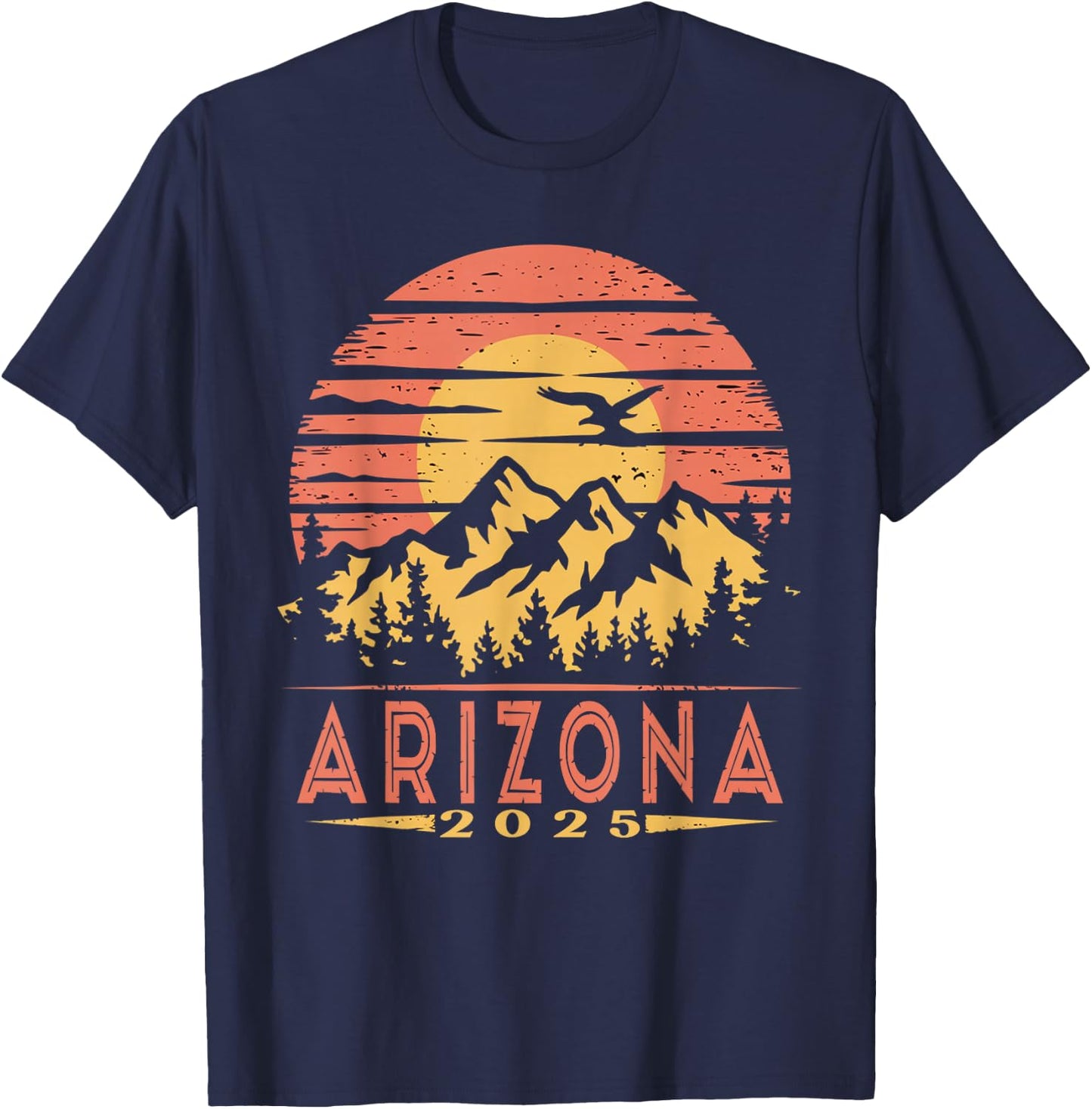 Arizona 2025 Family Trip Friends Group Vacation Matching T-Shirt - T-Shirt | Navy