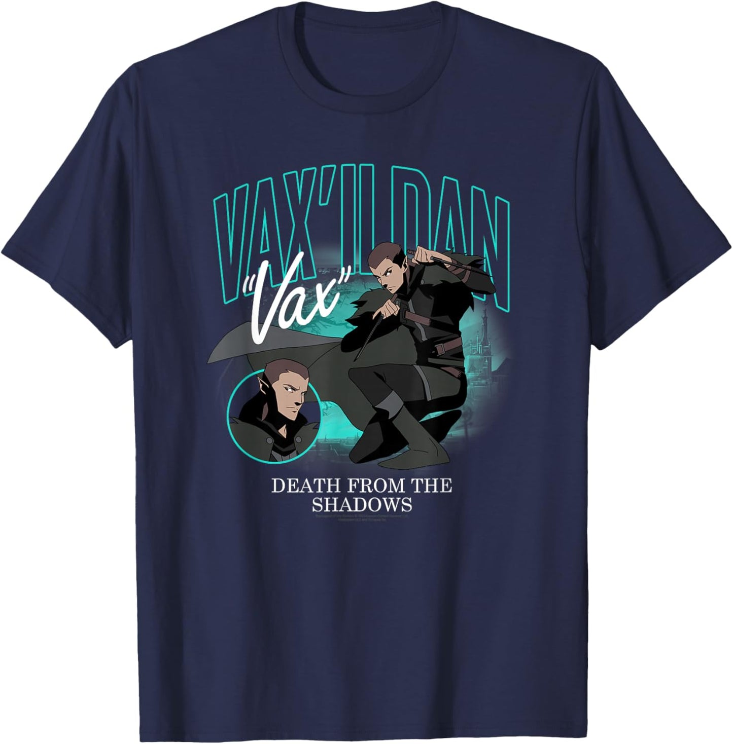 The Legend of Vox Machina Vax’ildan Small T-Shirt - T-Shirt | Navy