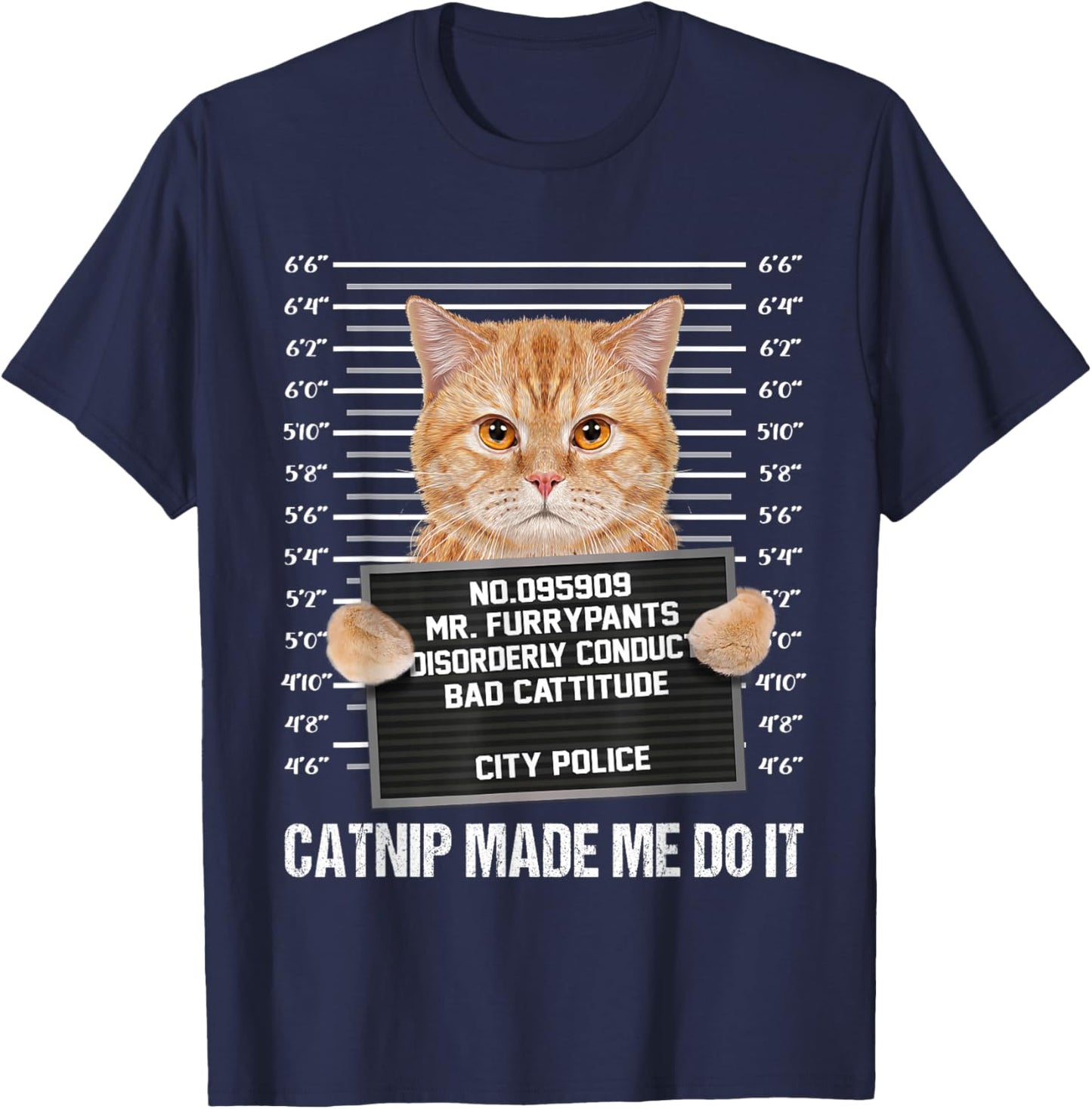 Catnip Made Me Do It T-Shirt - T-Shirt | Navy