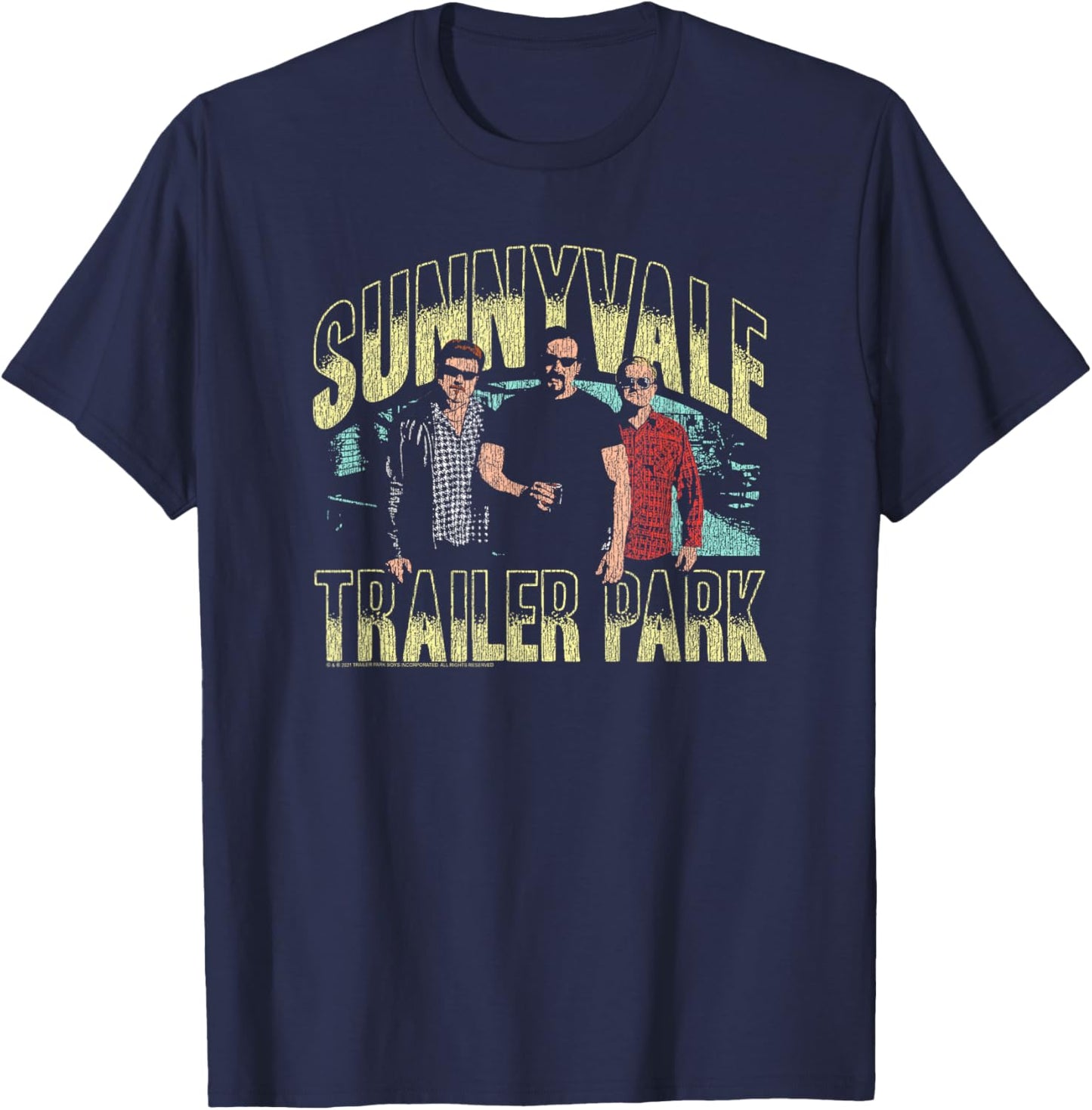 Ripple Junction x Trailer Park Boys Sunnyvale Boys T-Shirt - T-Shirt | Navy