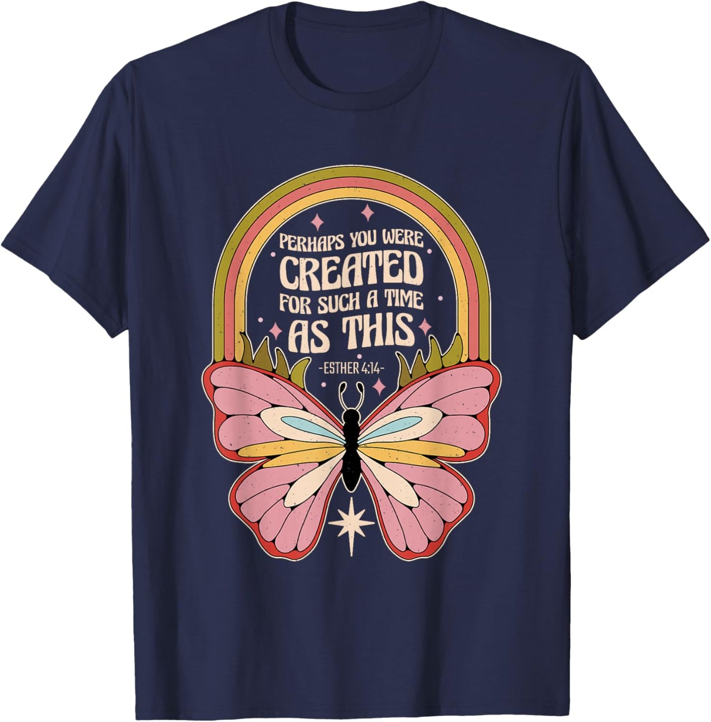 Christian Religious Esther 4 14 T-Shirt - T-Shirt | Navy