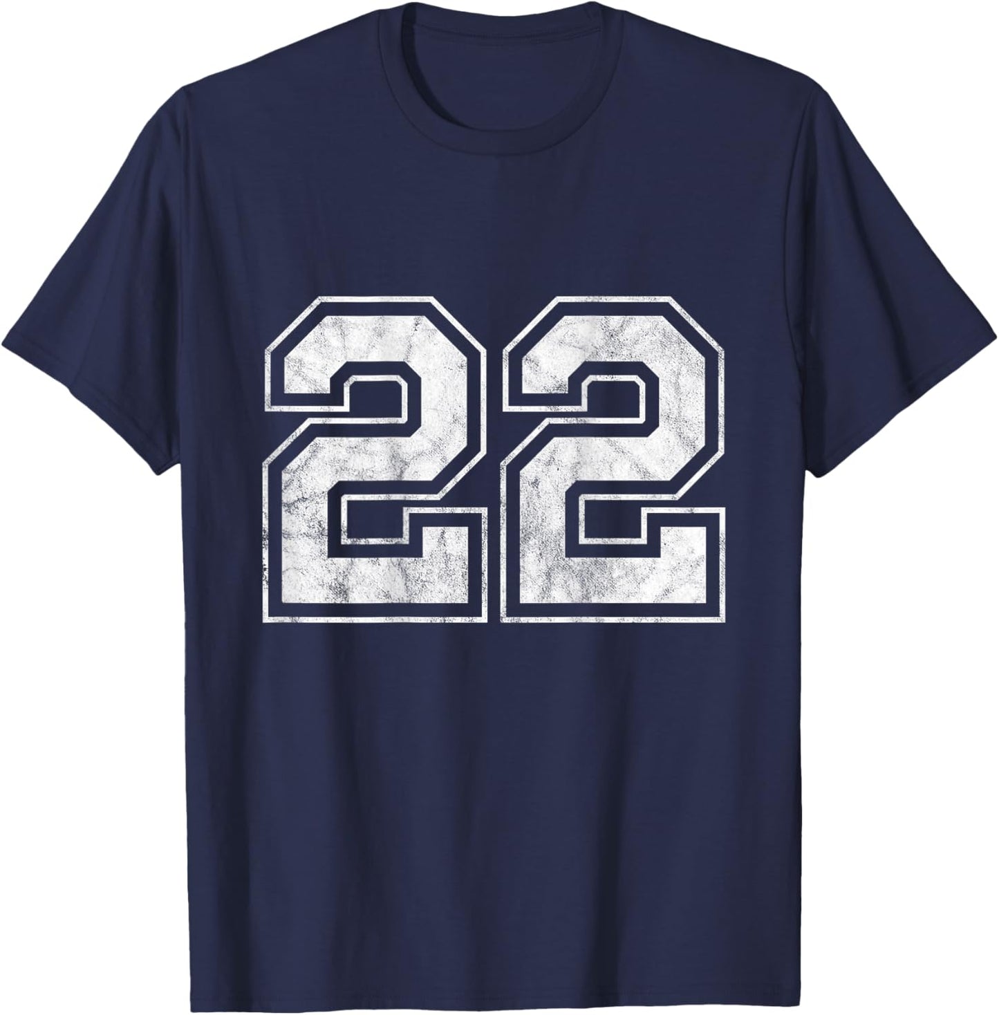 Number 22 on The Back T-Shirt - T-Shirt | Navy