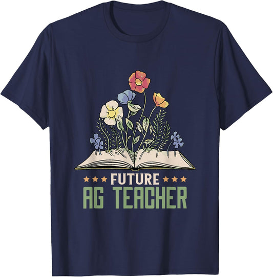 AG Teacher Future Farmer Agriculture Teacher T-Shirt - T-Shirt | Navy