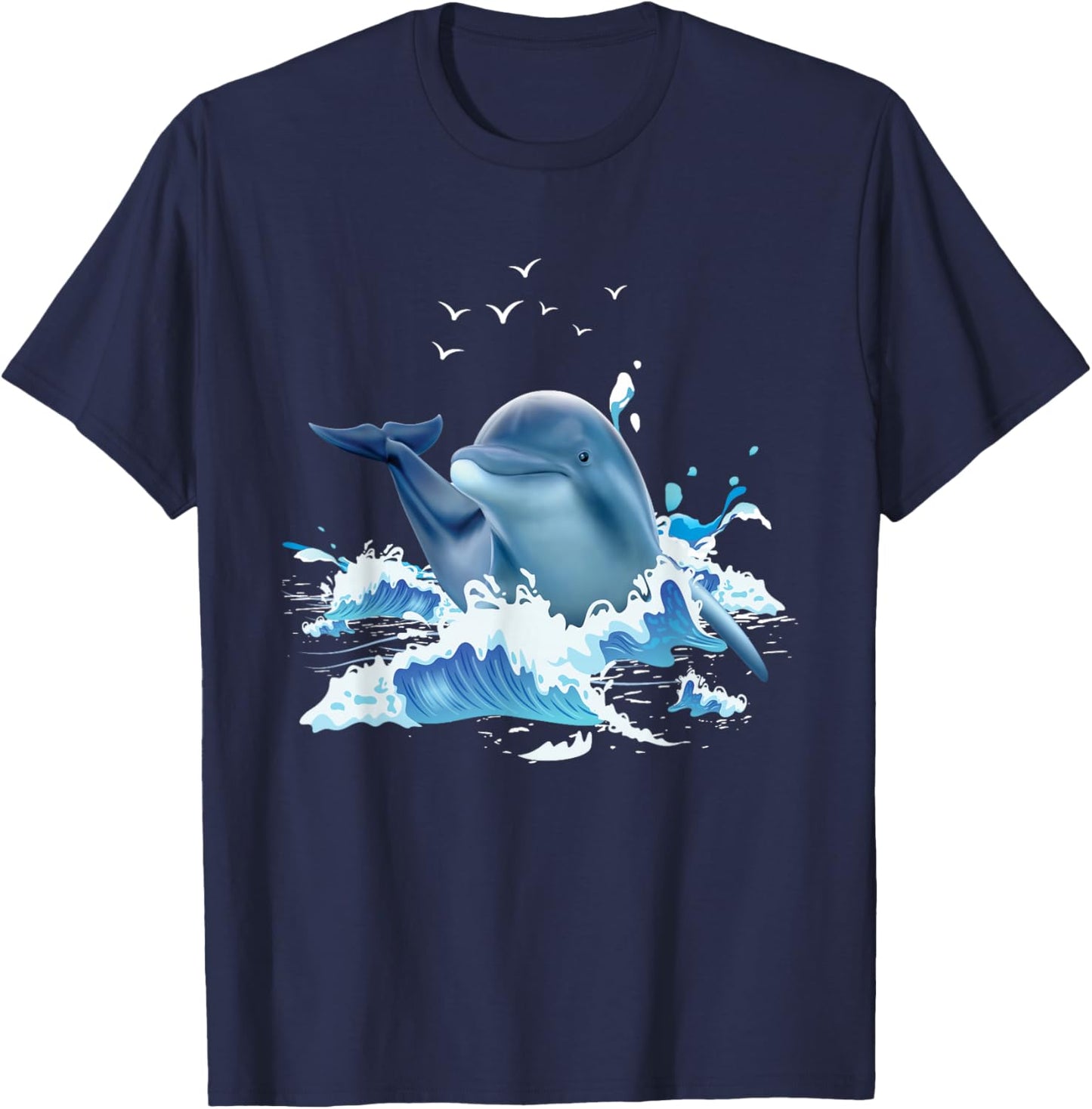 Dolphin Lover Zookeeper Marine Biologist Sea Animal Lover T-Shirt - T-Shirt | Navy