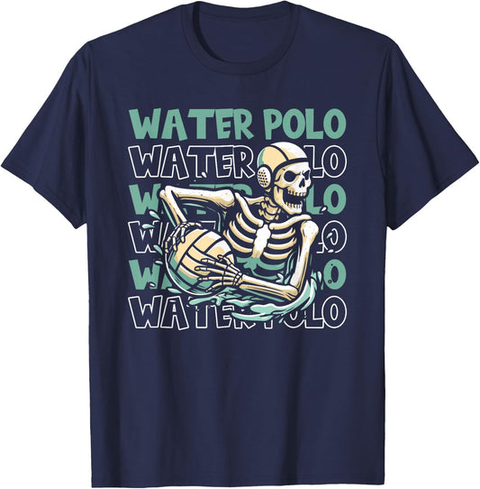 Player Skeleton - Waterpolo Sport Water Polo T-Shirt - T-Shirt | Navy