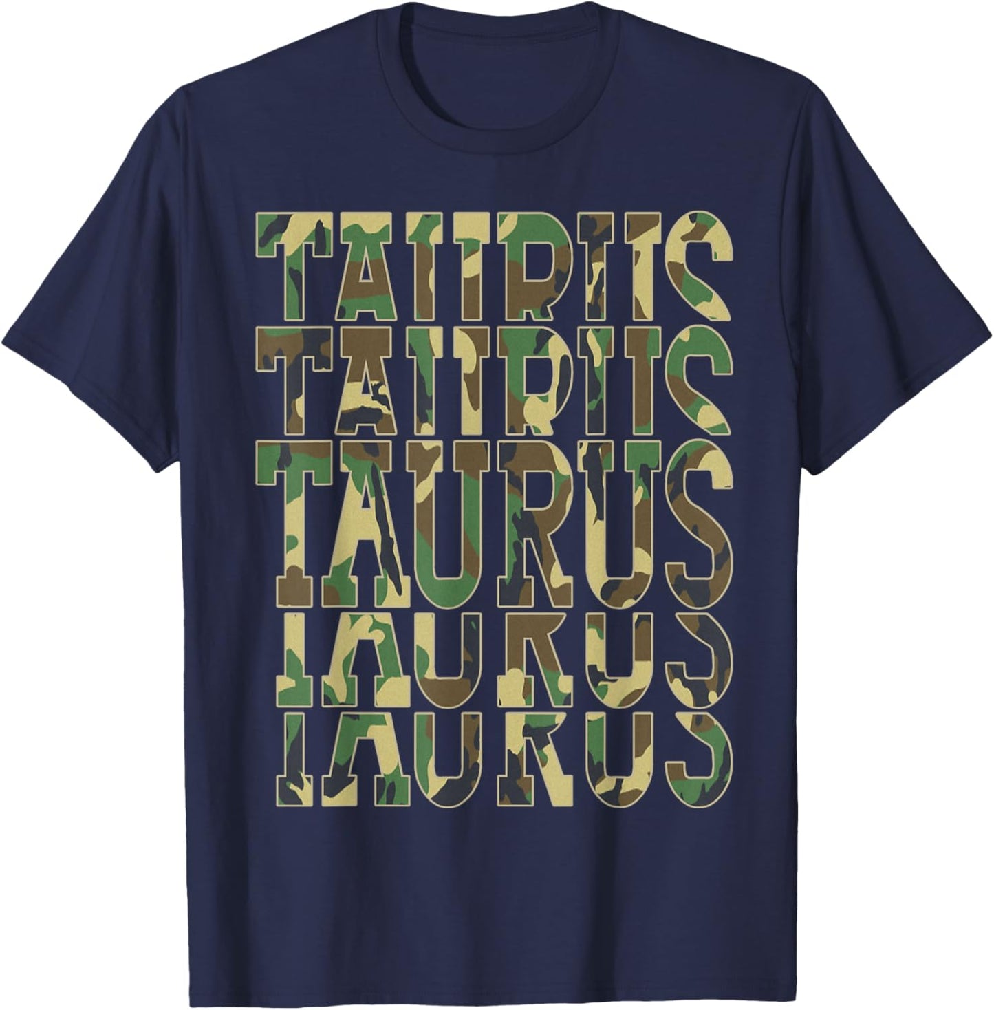 April King Man Born in May Taurus Zodiac Camouflage Birthday T-Shirt - T-Shirt | Navy