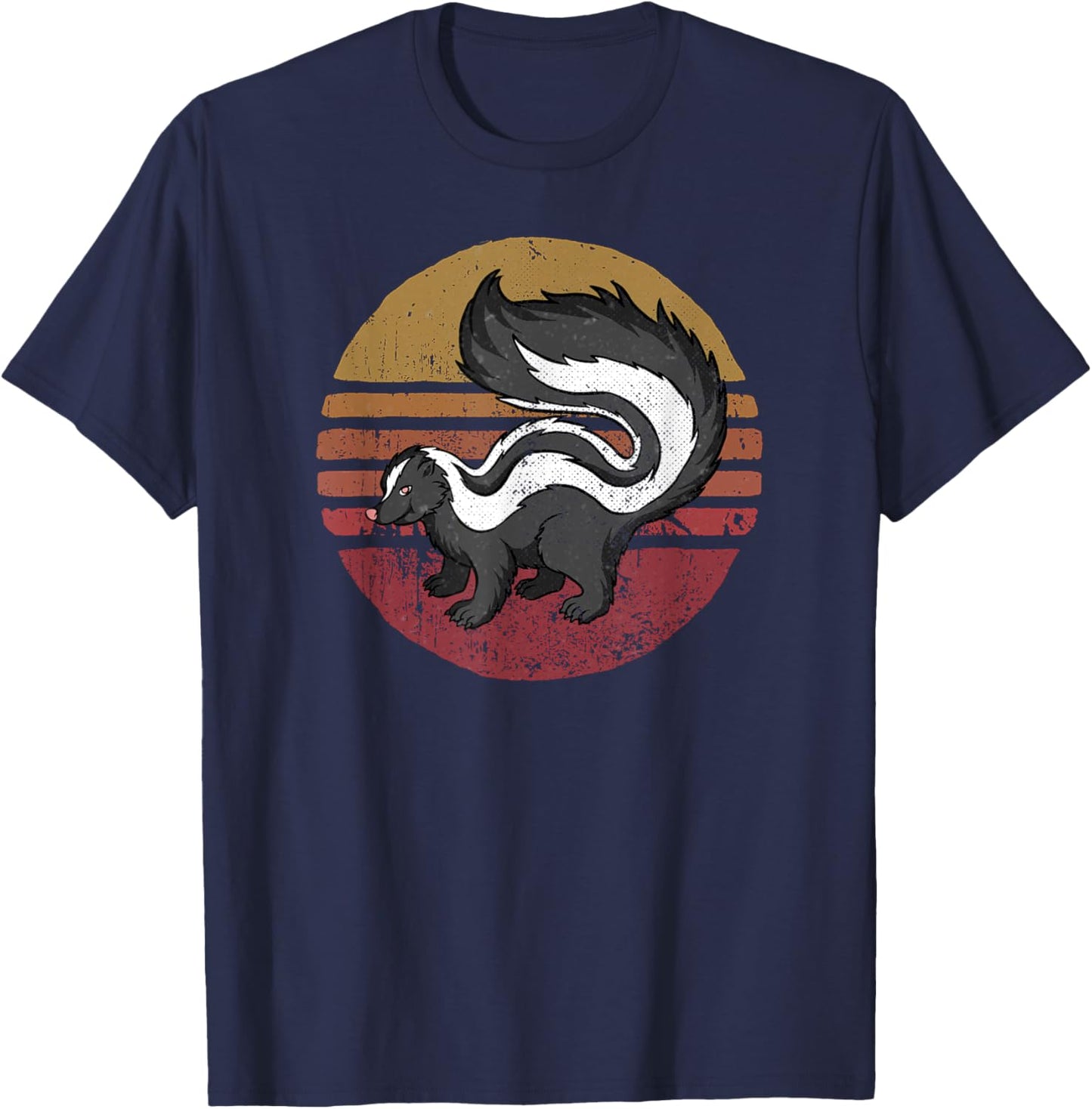 Vintage Skunk Retro Style Skunk Lover T-Shirt - T-Shirt | Navy