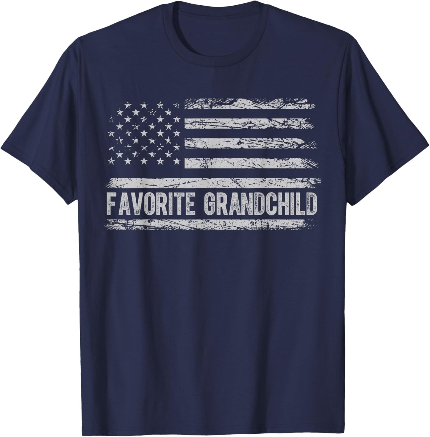 Funny Spoiled Grandchildren Favorite Grandchild T-Shirt - T-Shirt | Navy