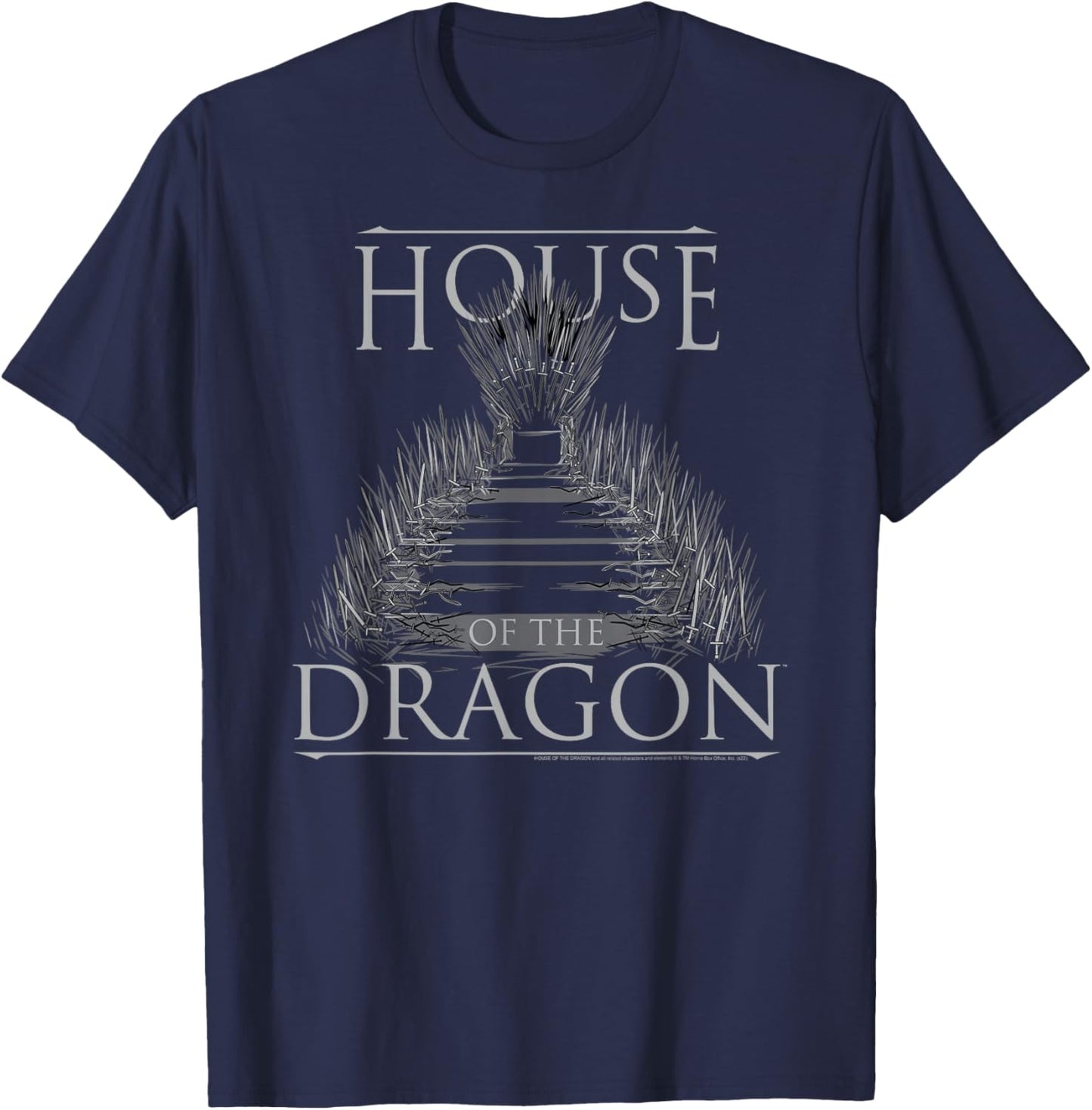 House of the Dragon The Iron Throne T-Shirt - T-Shirt | Navy