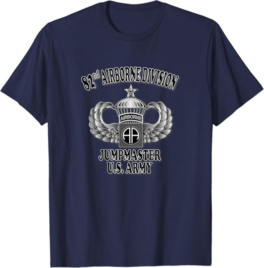 82nd Airborne Division Jumpmaster- Senior (Back Design) T-Shirt - T-Shirt | Navy