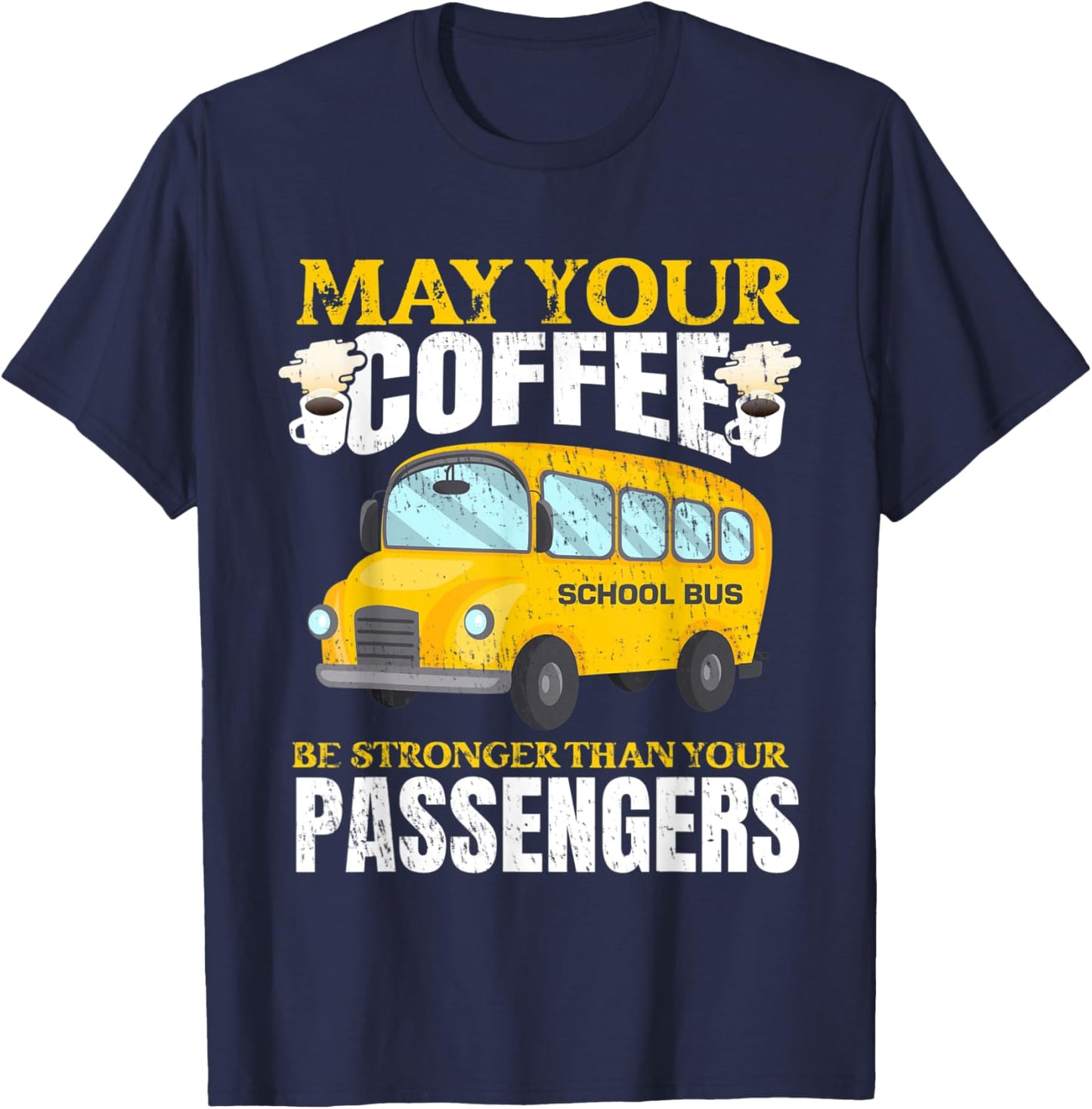 School Bus Apparel for a School Bus Driver T-Shirt - T-Shirt | Navy