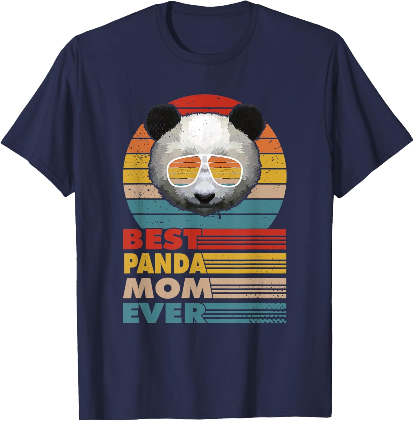 Best Panda Mom Ever for a Panda Lover Mothersday T-Shirt - T-Shirt | Navy