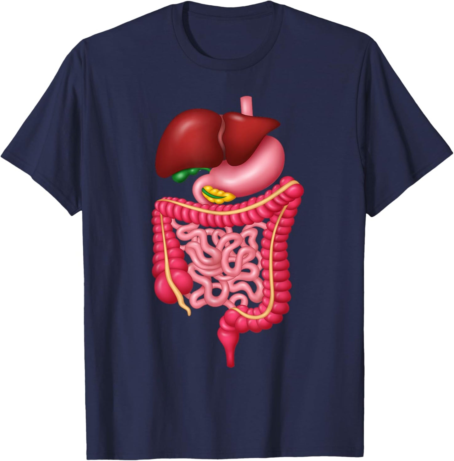 Digestive System Endoscopy Tech Nurse Gastrointestinal T-Shirt - T-Shirt | Navy