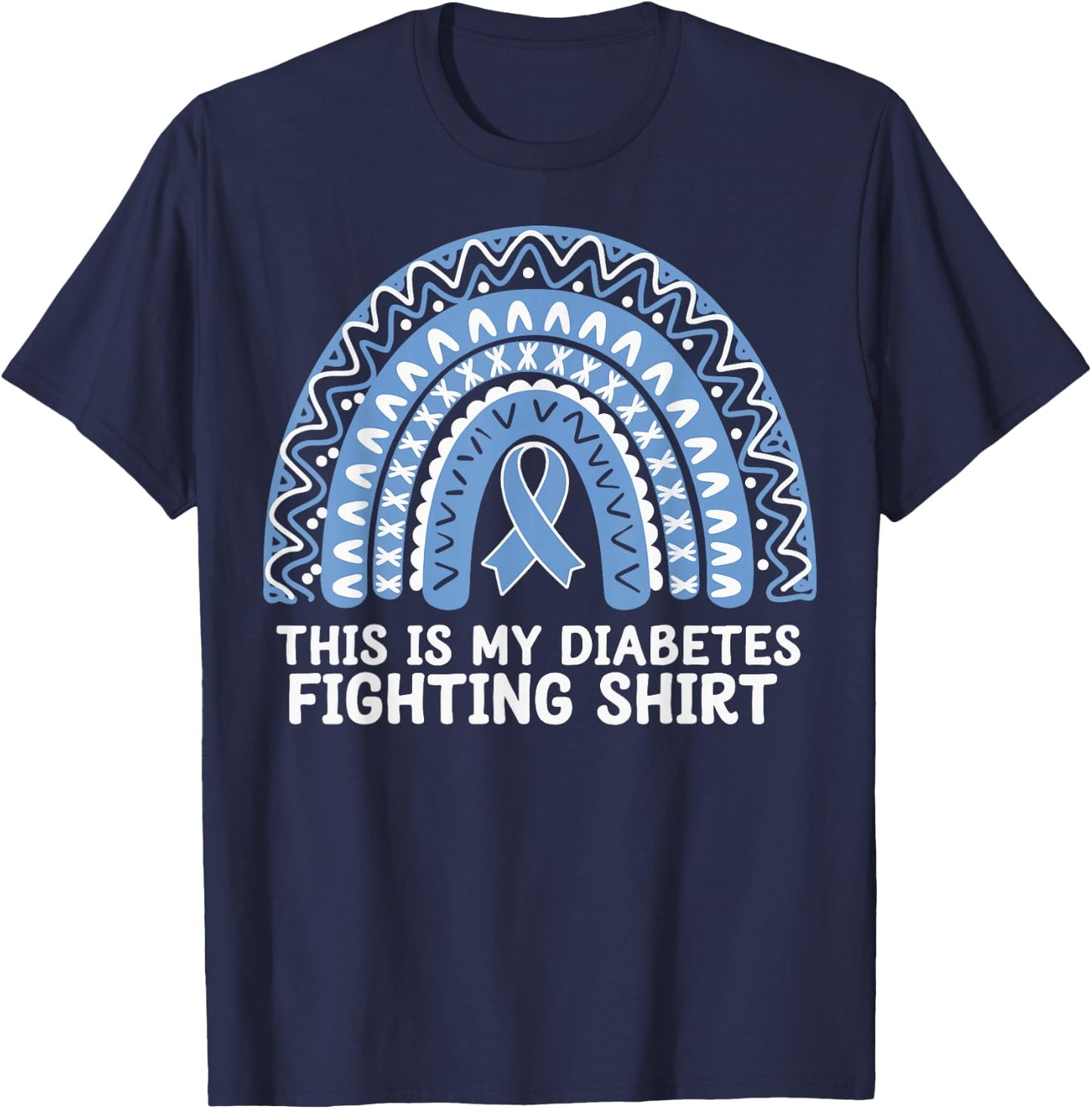 This Is My Diabetes Fighting T-Shirt - T-Shirt | Navy