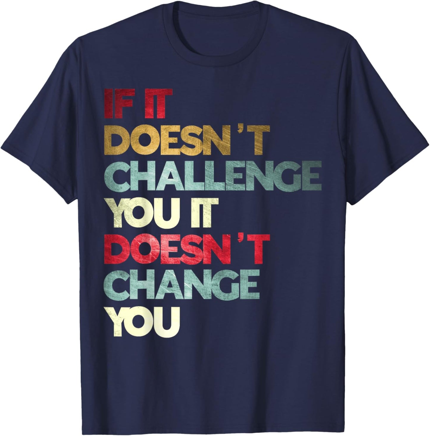 Gym Quote Clothing Women's Classic Fit Black Gym Motivation T-Shirt - T-Shirt | Navy