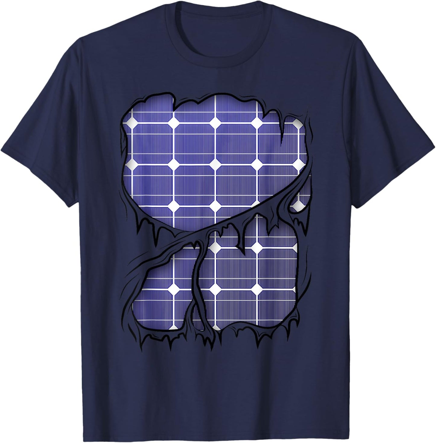 Solar Panels Inside Ecological Engineer Halloween Costume T-Shirt - T-Shirt | Navy
