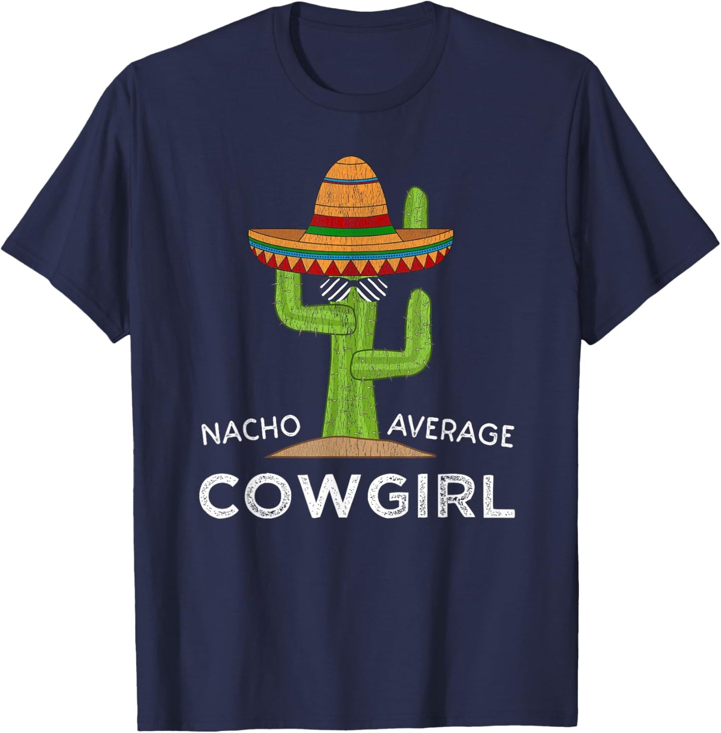 Cute Funny Cowgirl T-Shirt - T-Shirt | Navy