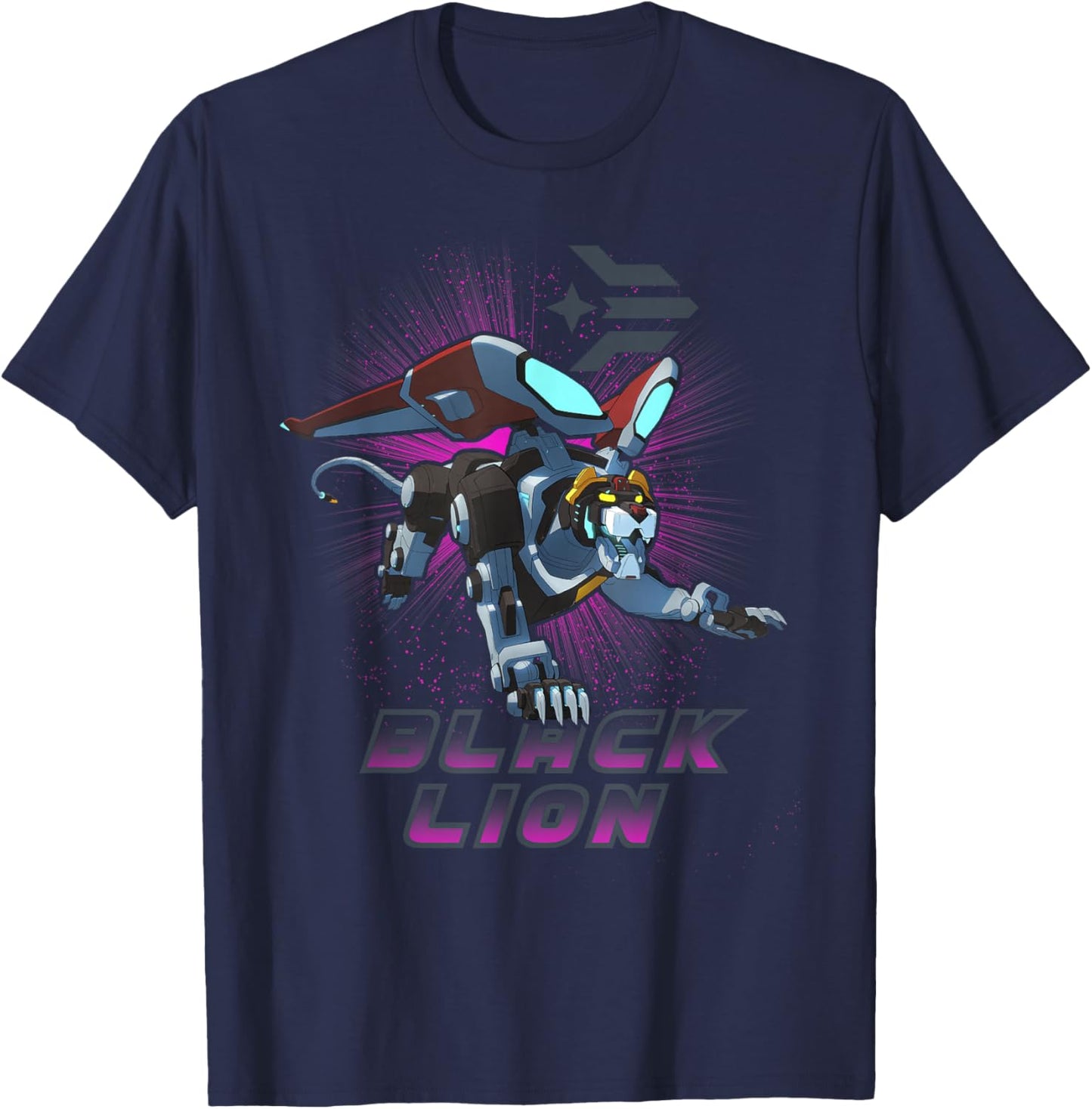 Voltron: Legendary Defender Black Lion Logo T-Shirt - T-Shirt | Navy