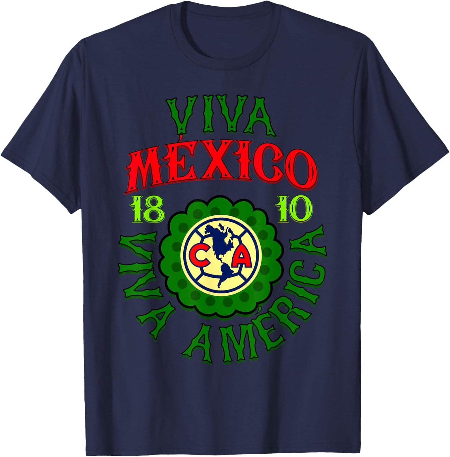 Club America - Mexico's Independence Day T-Shirt - T-Shirt | Navy