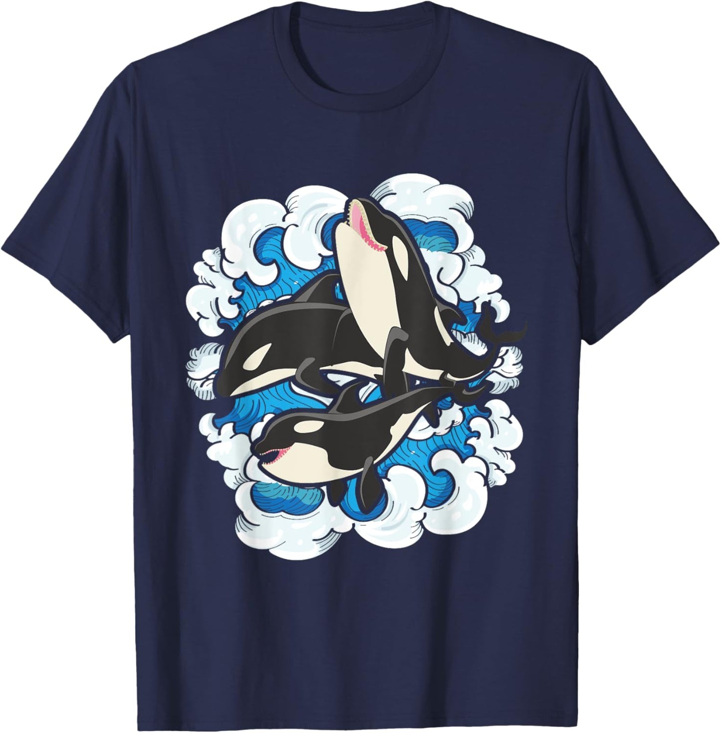 Whale Splash - Whale Lover Whales Marine Biologist Aquarist T-Shirt - T-Shirt | Navy