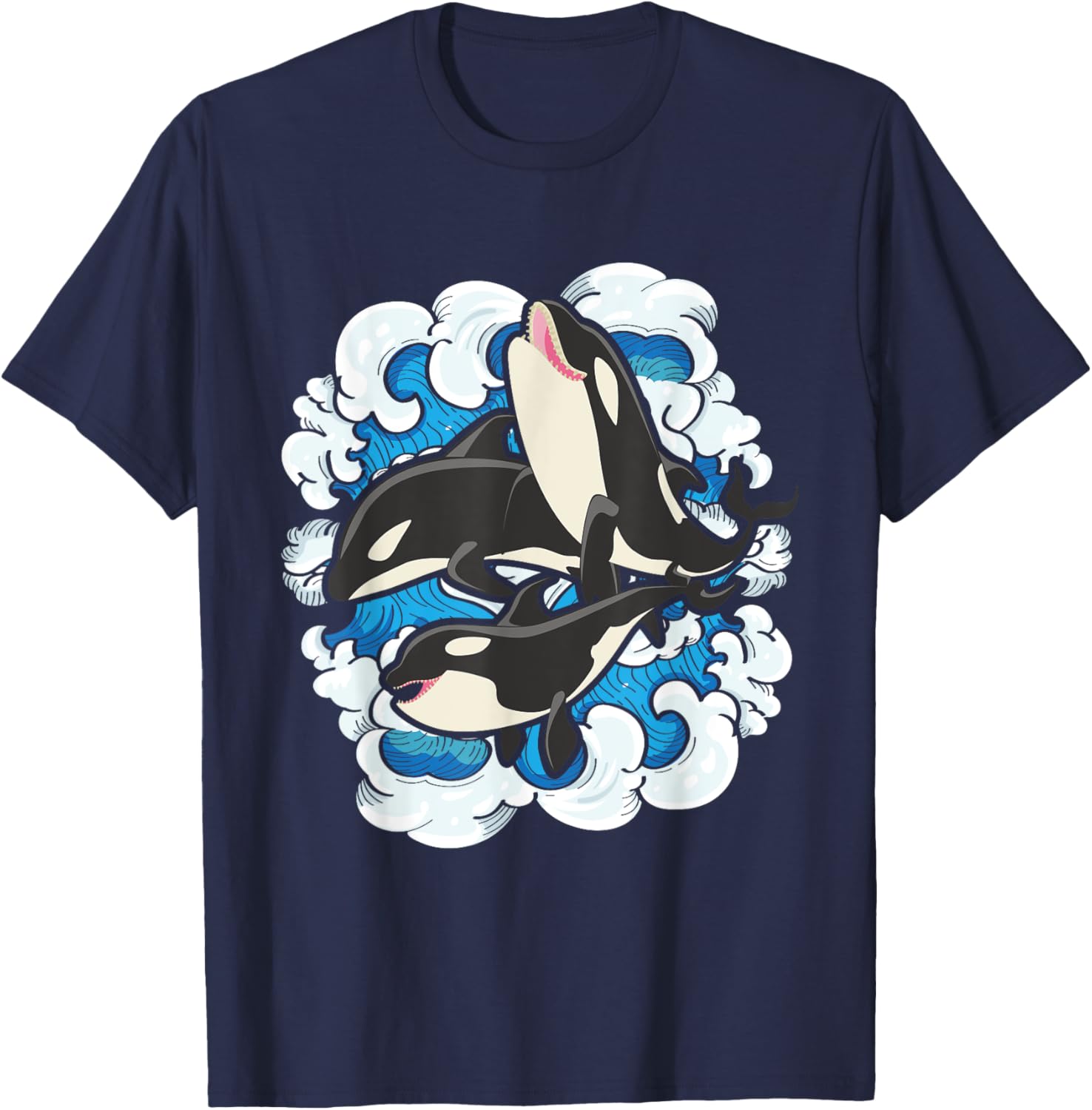 Whale Splash - Whale Lover Whales Marine Biologist Aquarist T-Shirt - T-Shirt | Navy