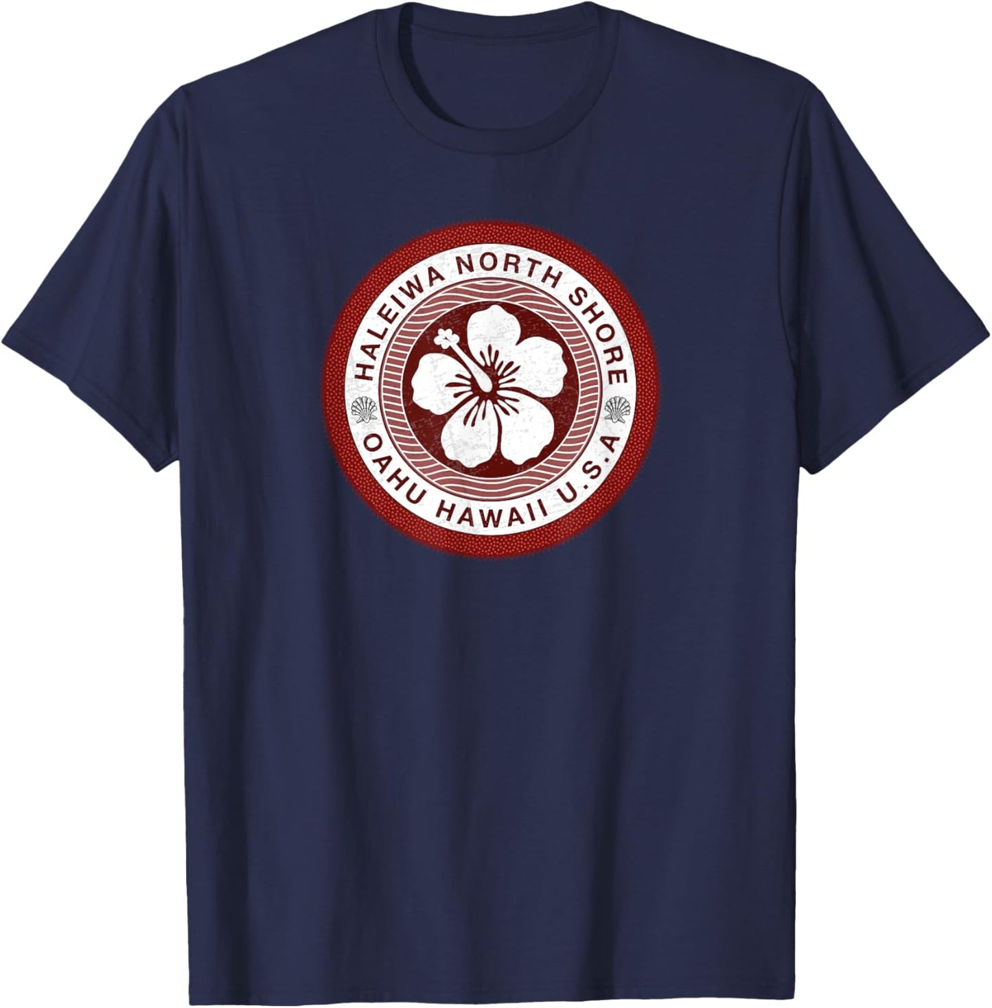 Haleiwa Waimea Bay North Shore Oahu Hawaii T-Shirt - T-Shirt | Navy