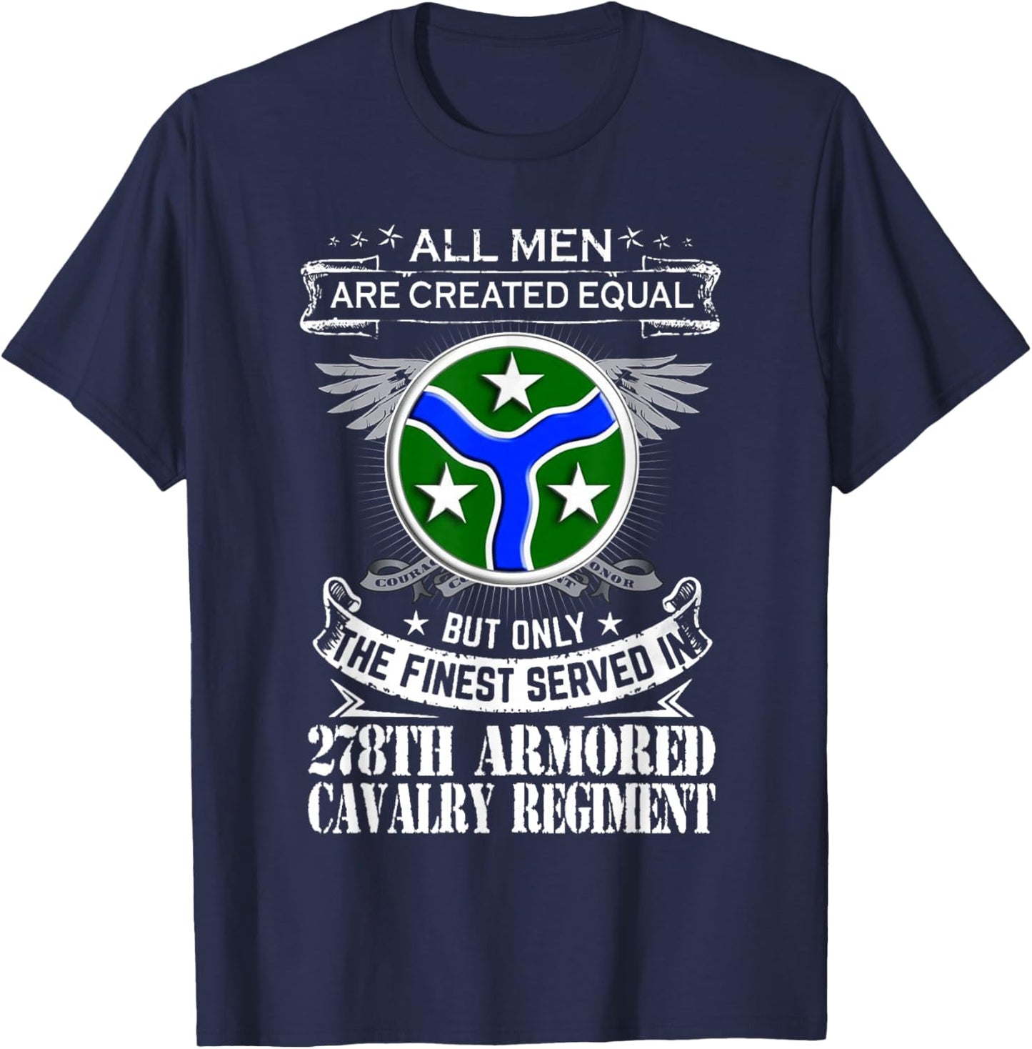 278th Armored Cavalry Regiment US Army T-Shirt - T-Shirt | Navy