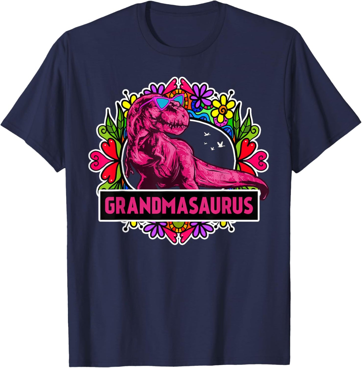 Funny Grandma Saurus - Grandmasaurus T-Shirt - T-Shirt | Navy