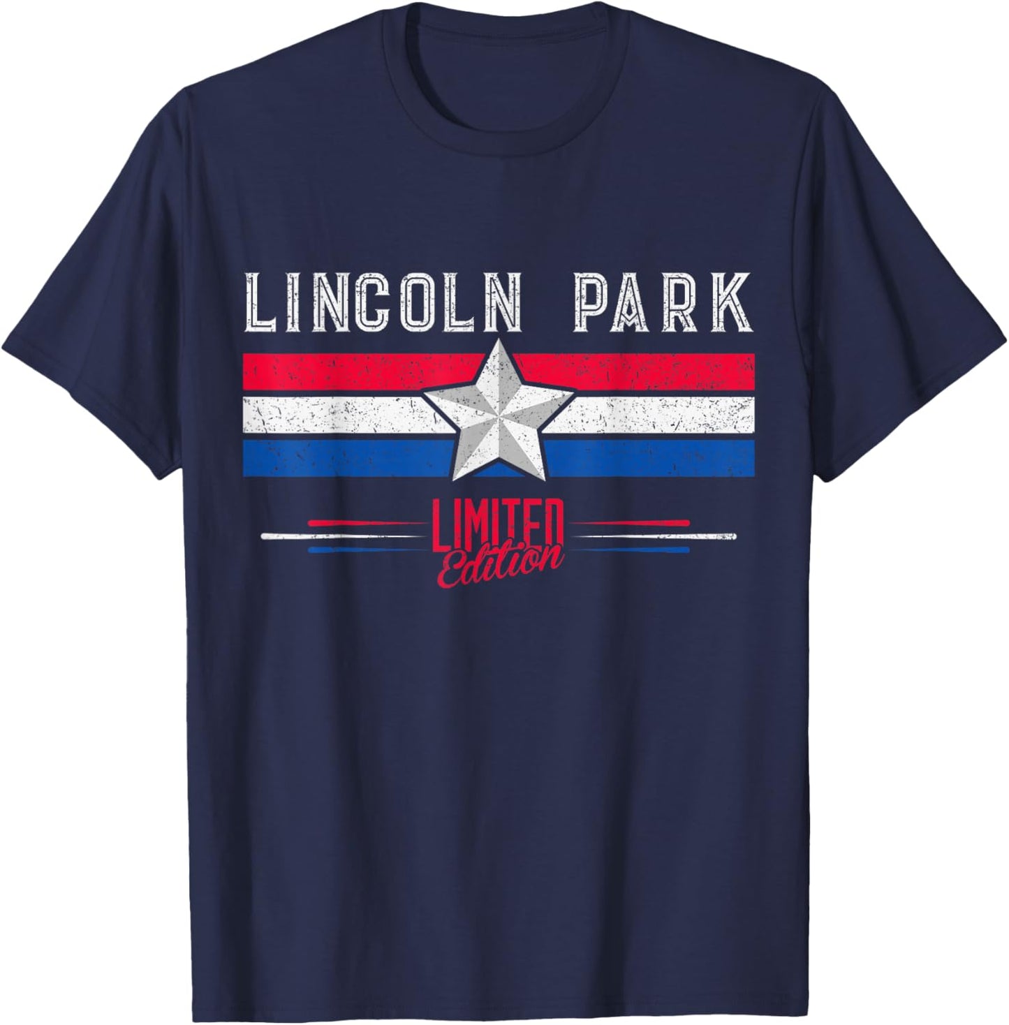 Lincoln Park Retro Vintage Shirt Gift Women Men Kids T-Shirt - T-Shirt | Navy