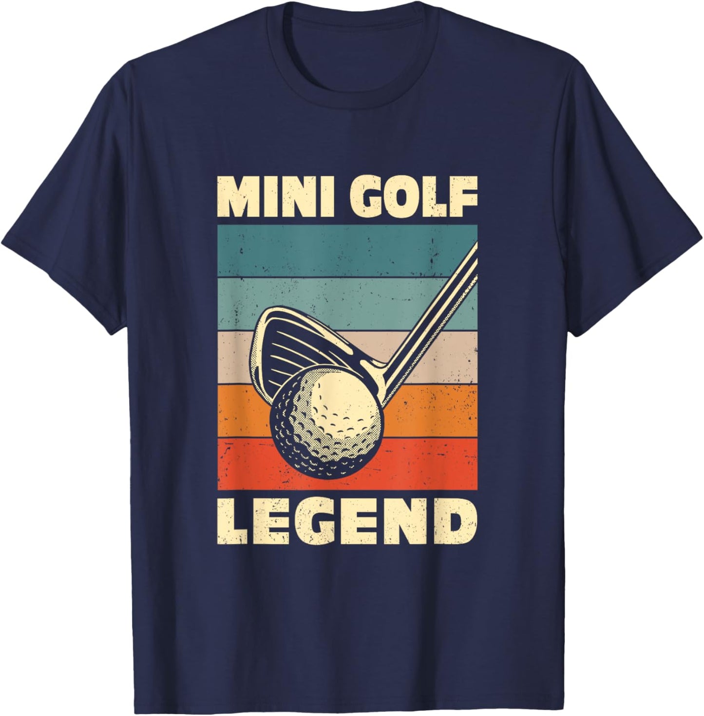 Mini Golf Legend Golf Course Golf Player Golfer Putter Par T-Shirt - T-Shirt | Navy