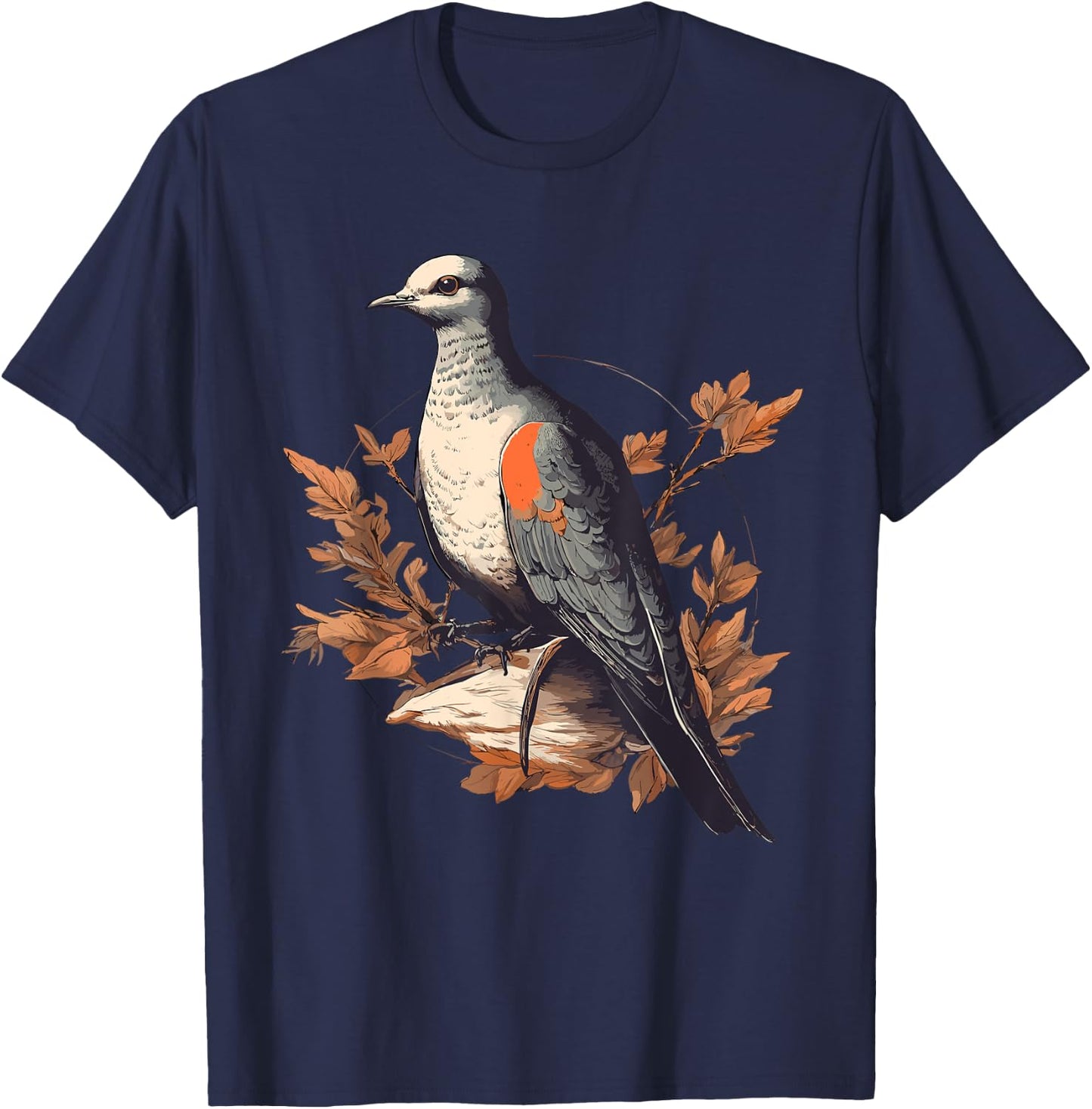 Passenger Pigeon Bird T-Shirt - T-Shirt | Navy