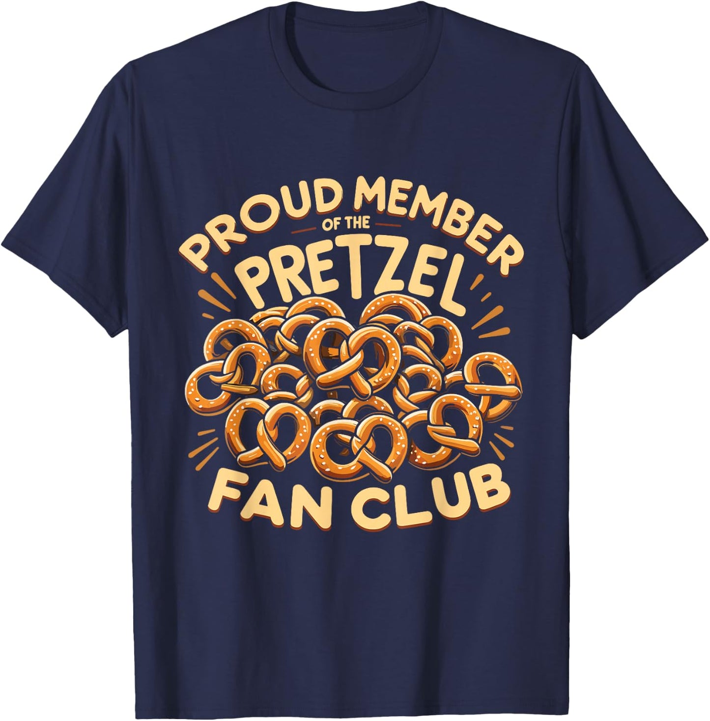 Pretzel German Food Pretzel Lover T-Shirt - T-Shirt | Navy