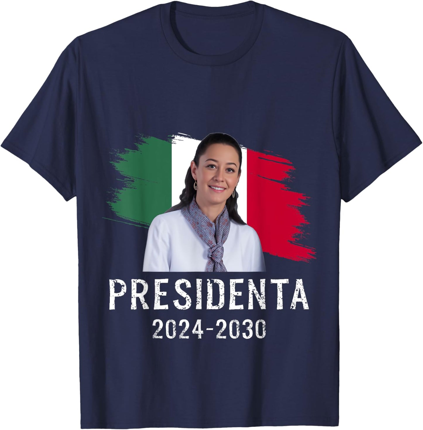 Claudia Sheinbaum Presidenta Mexican President T-Shirt - T-Shirt | Navy