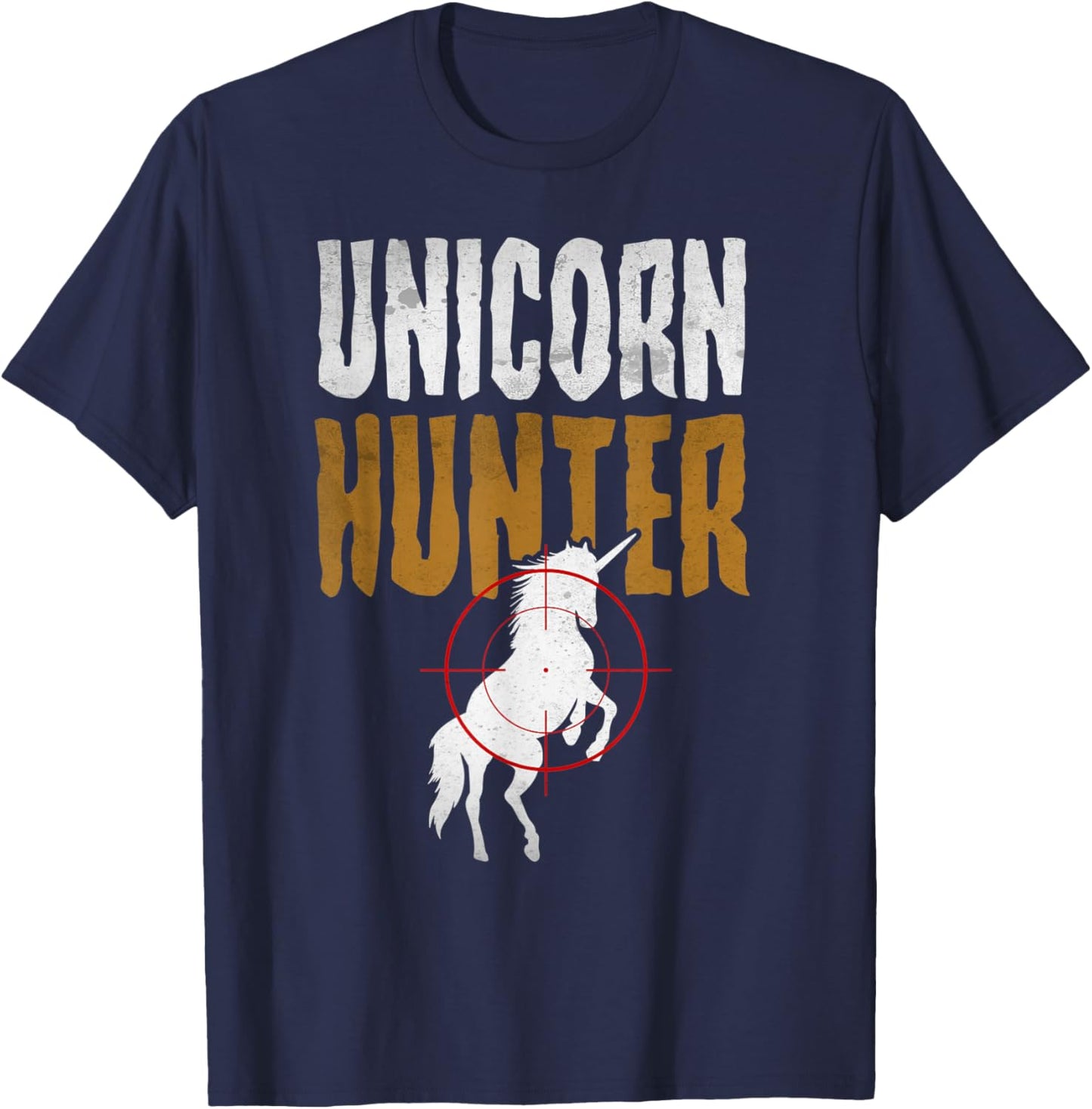 Unicorn Hunter Costume Halloween Funny T-Shirt - T-Shirt | Navy