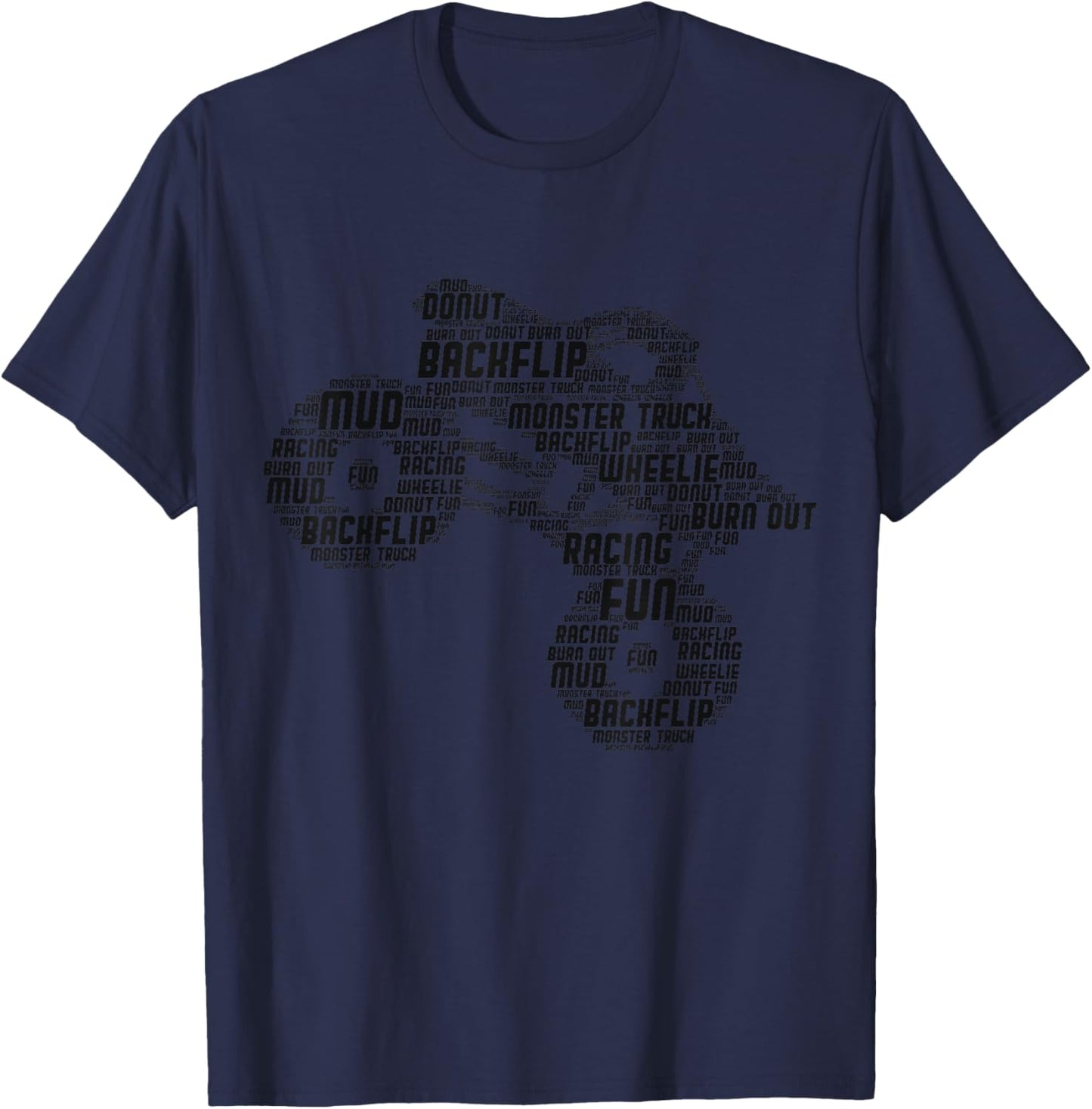 Monster Truck Boys Children T-Shirt - T-Shirt | Navy