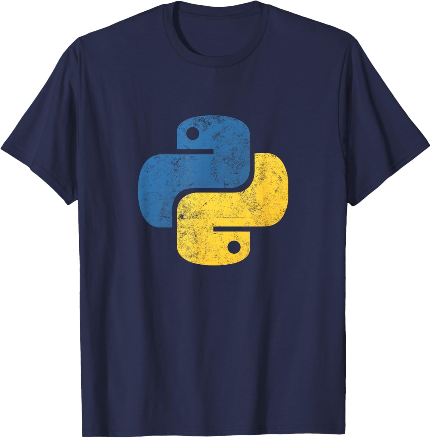 Python Programming Logo for Programmers T-Shirt - T-Shirt | Navy