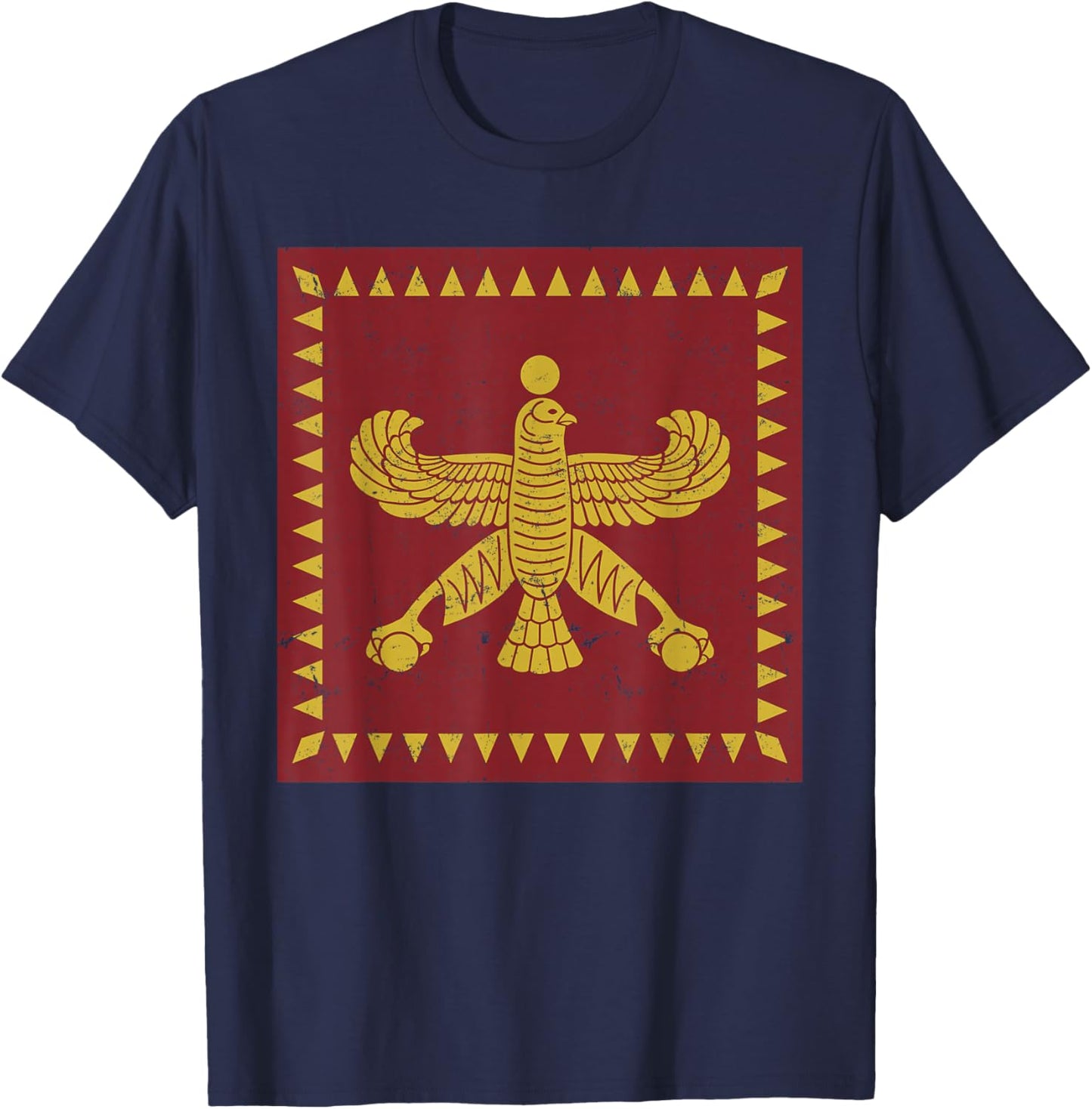 Iran Persis Persia Persian Fars Iranian Lion Sun T-Shirt - T-Shirt | Navy