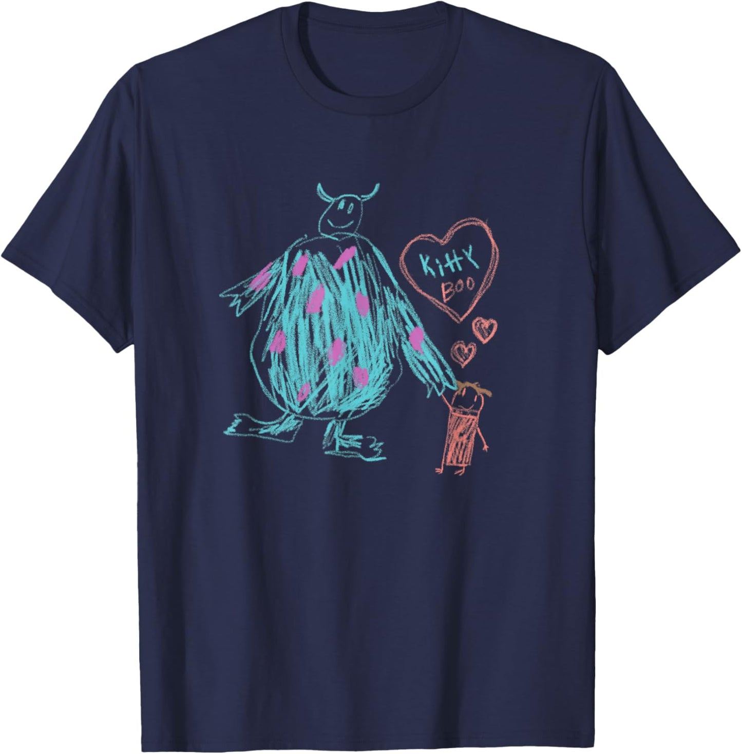 Disney and Pixar’s Monsters, Inc. Sulley Kitty and Boo T-Shirt - T-Shirt | Navy