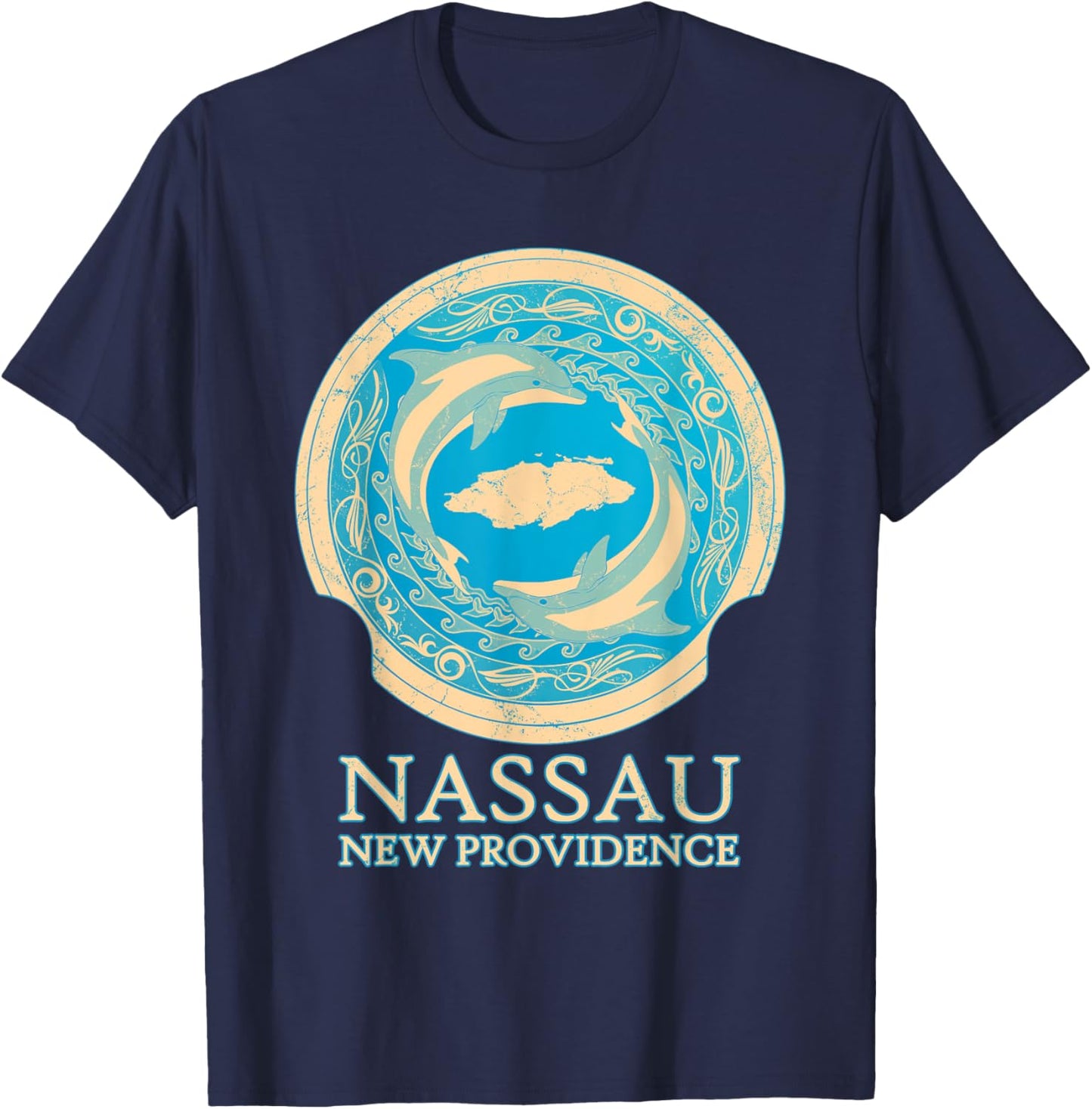 Nassau New Providence Bahamas T-Shirt - T-Shirt | Navy